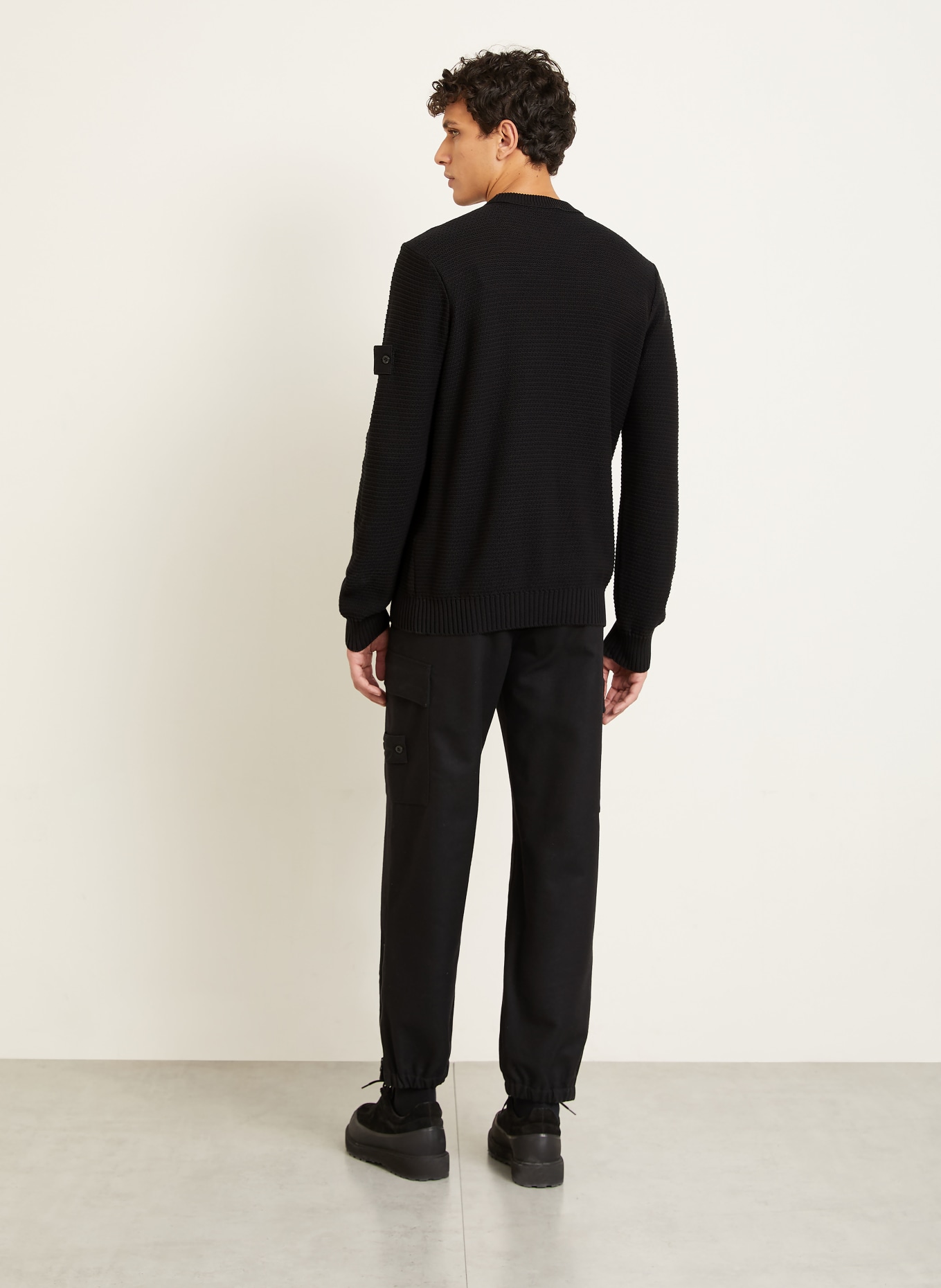 STONE ISLAND Pullover GHOST: SCHWARZ