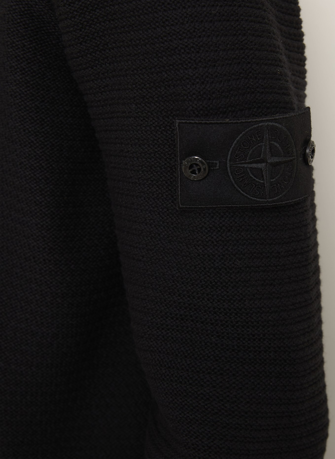 STONE ISLAND Pullover GHOST: SCHWARZ