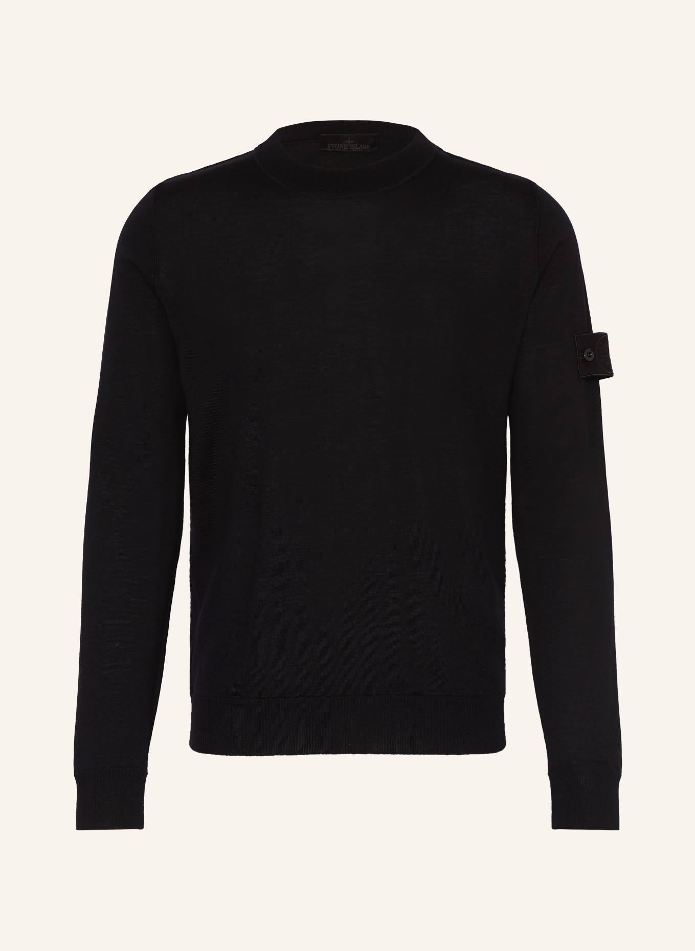 STONE ISLAND Pullover GHOST: SCHWARZ