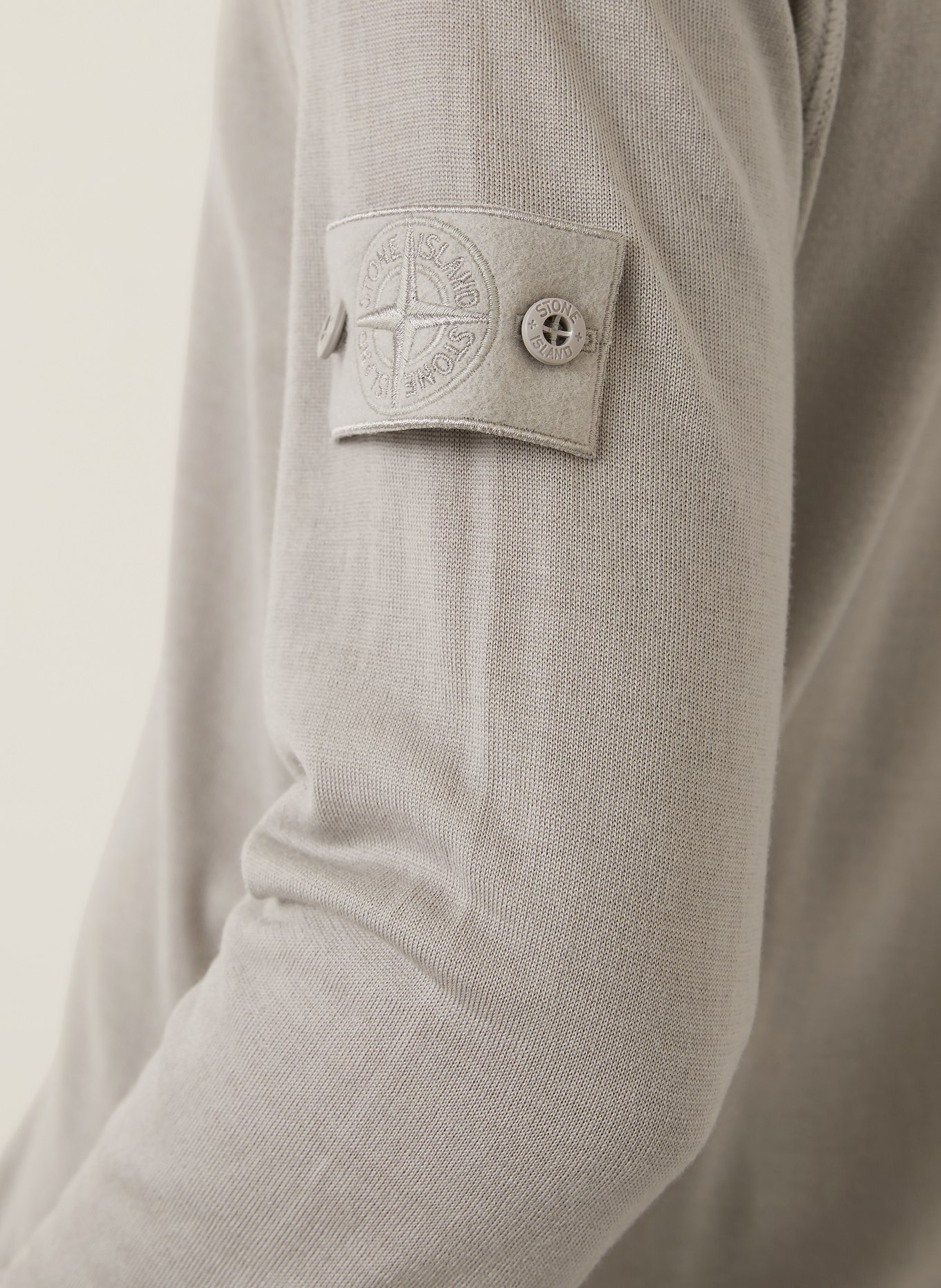 STONE ISLAND GHOST sweater: LIGHT GRAY