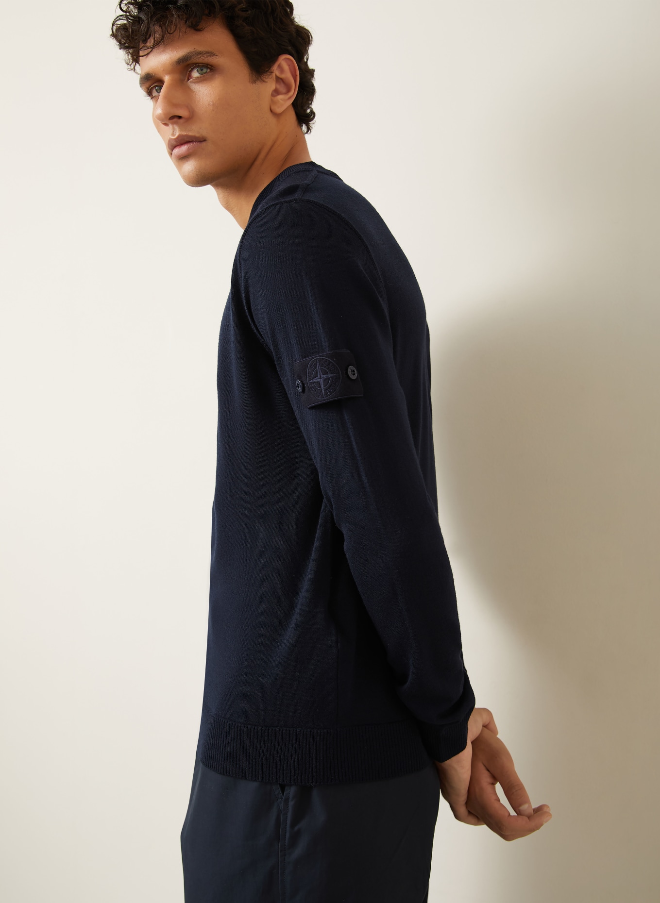 STONE ISLAND Pullover GHOST: DUNKELBLAU