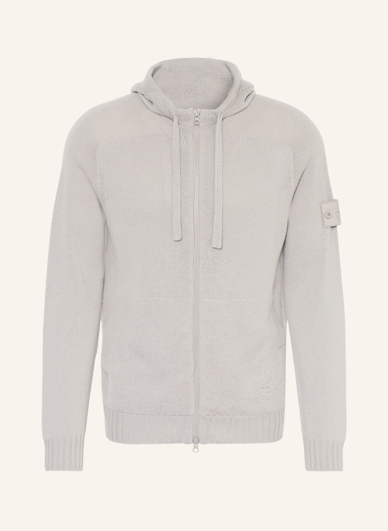 STONE ISLAND GHOST cardigan in cashmere: LIGHT GRAY