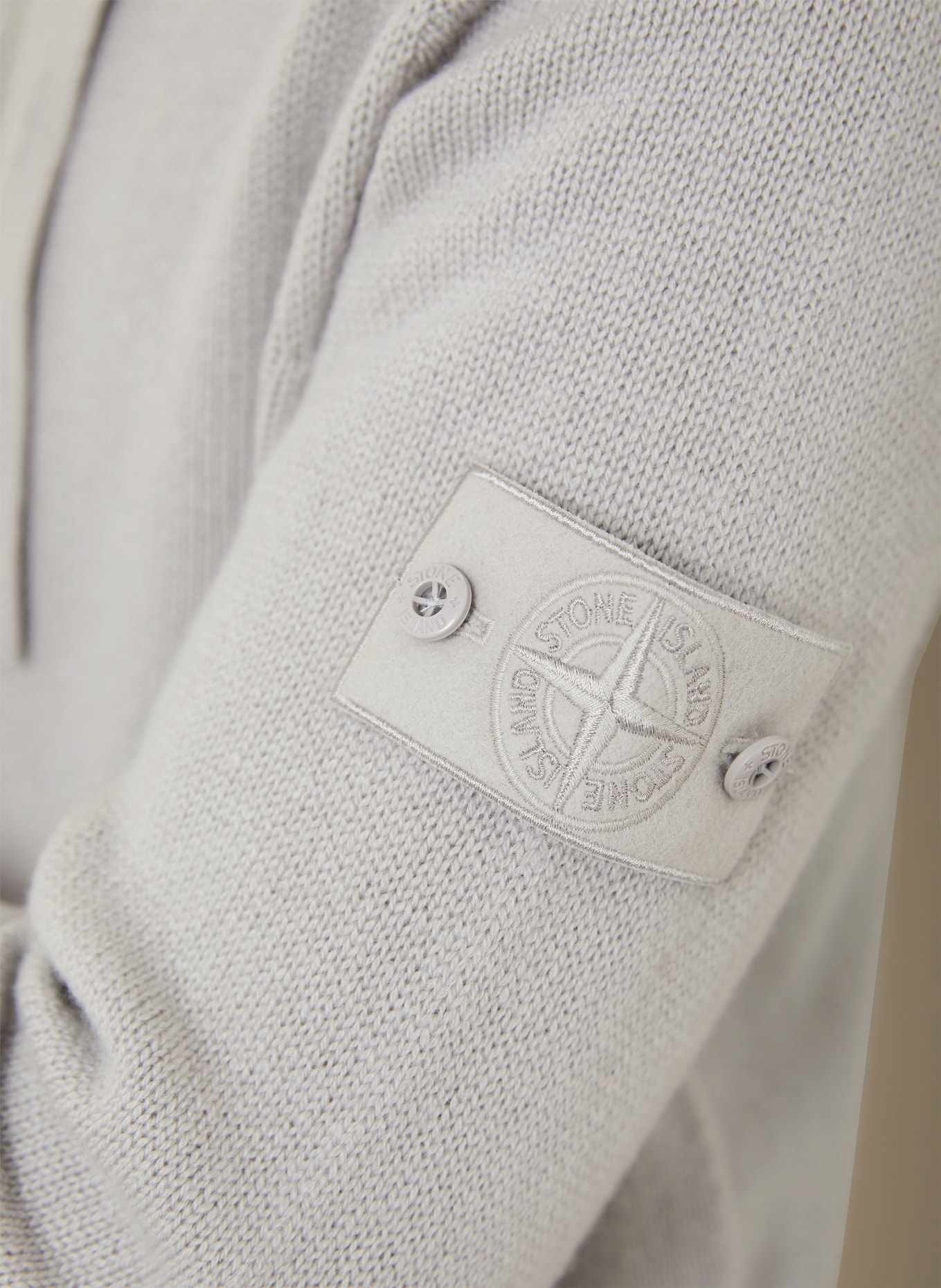 STONE ISLAND GHOST cardigan in cashmere: LIGHT GRAY