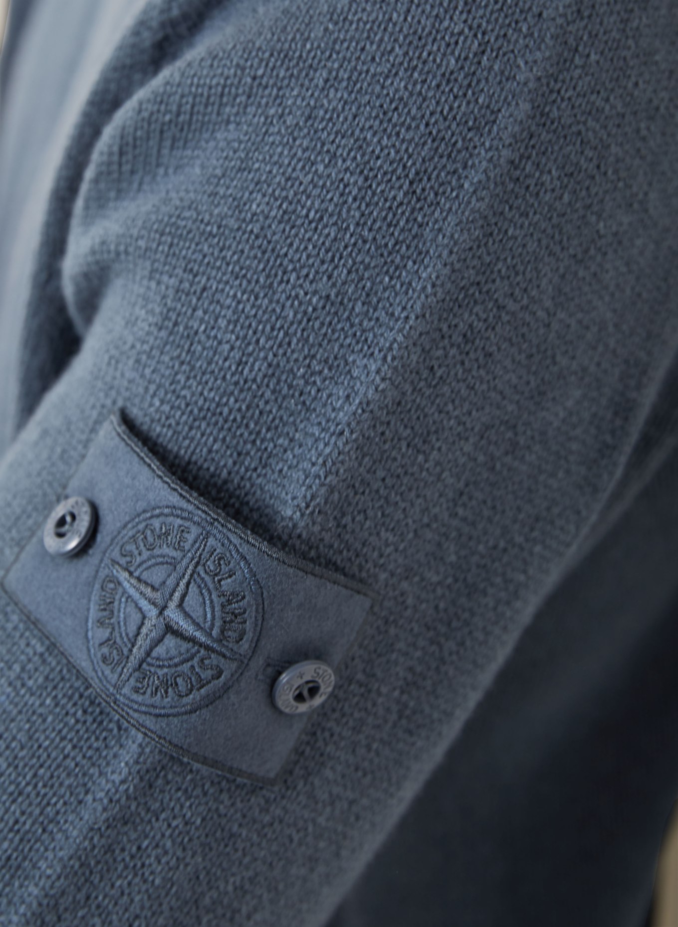STONE ISLAND Cashmere-Pullover GHOST: BLAUGRAU