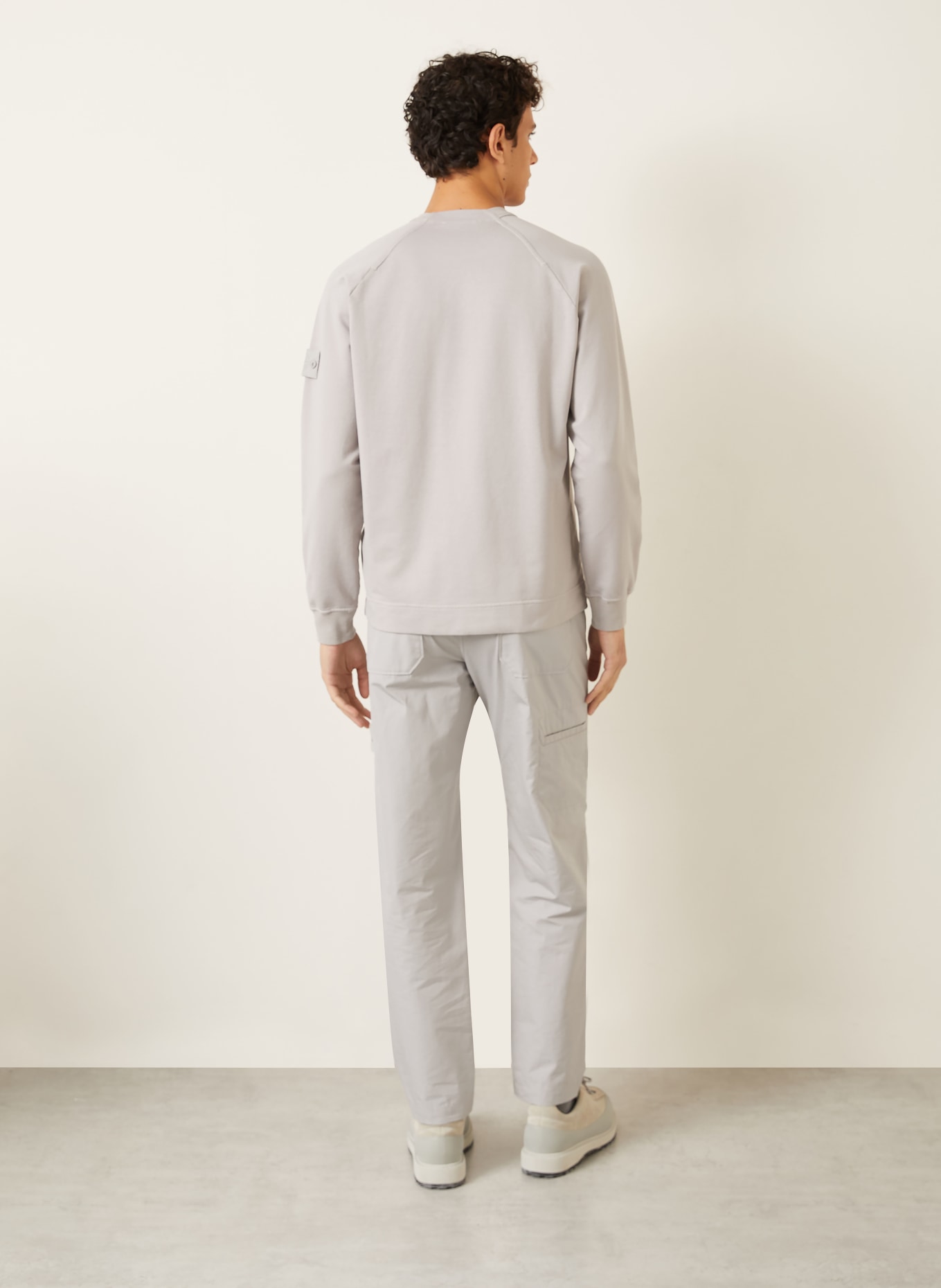 STONE ISLAND GHOST sweatshirt: LIGHT GRAY