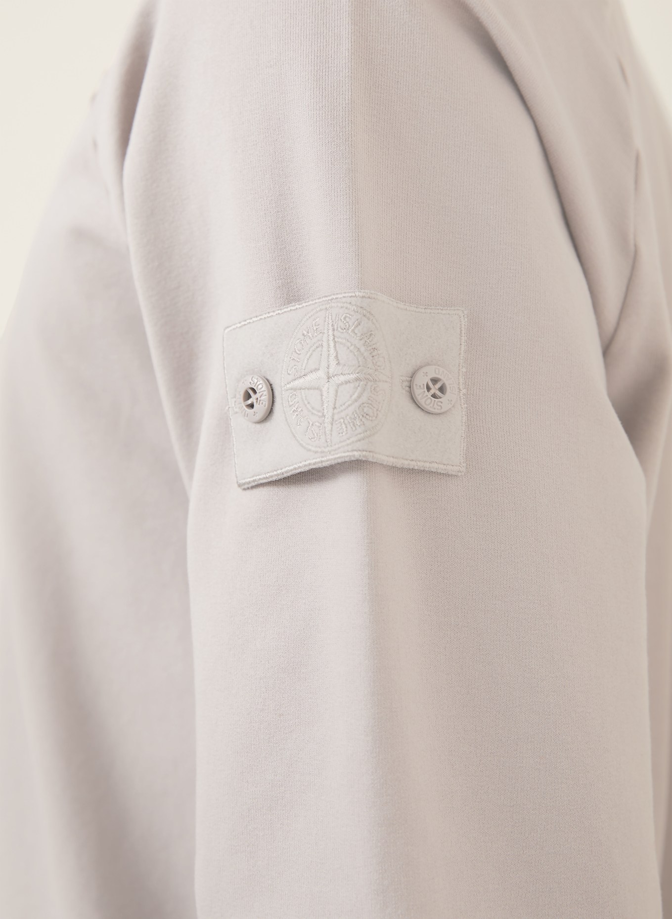 STONE ISLAND GHOST sweatshirt: LIGHT GRAY