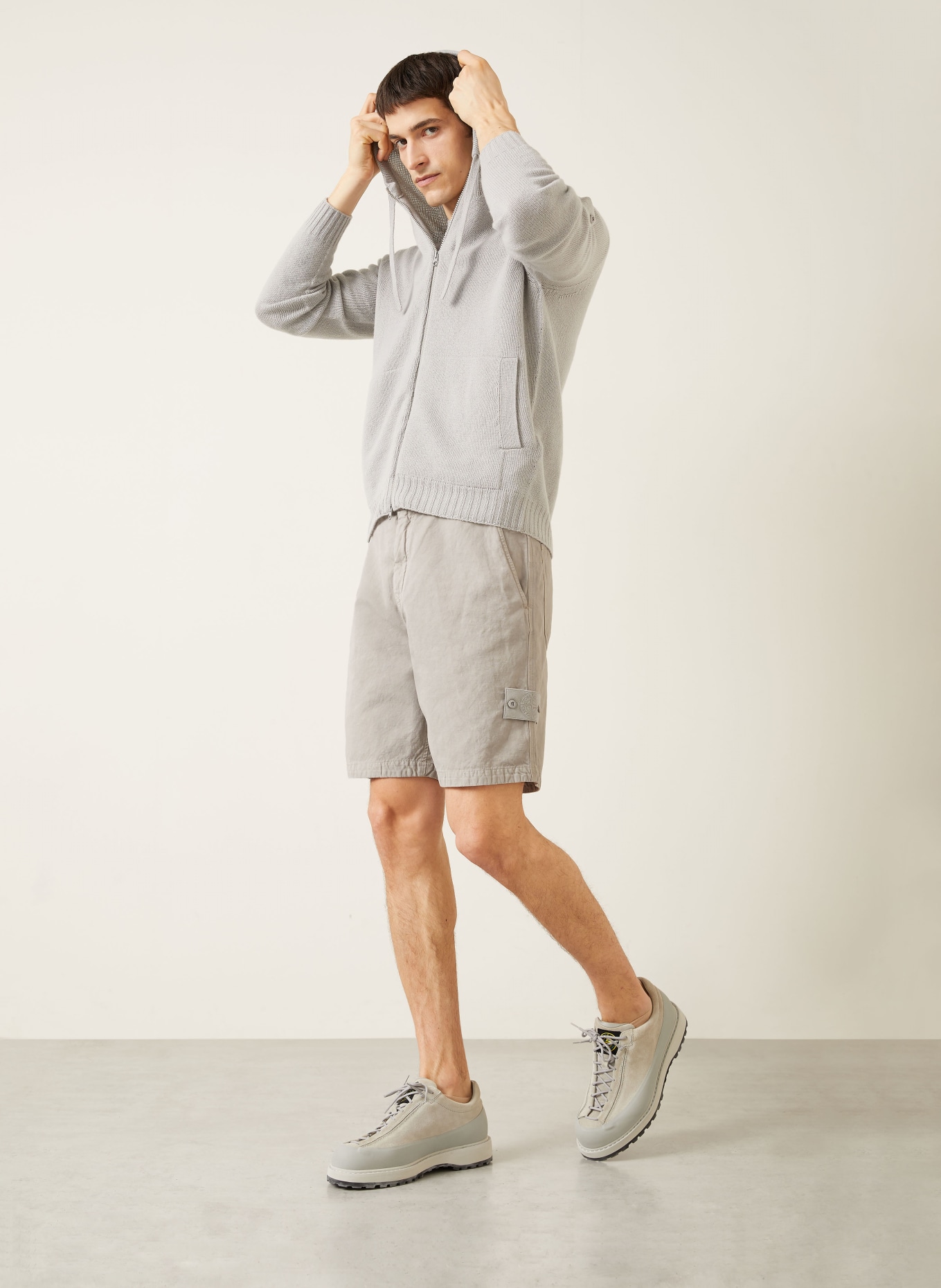 STONE ISLAND Shorts GHOST: HELLGRAU