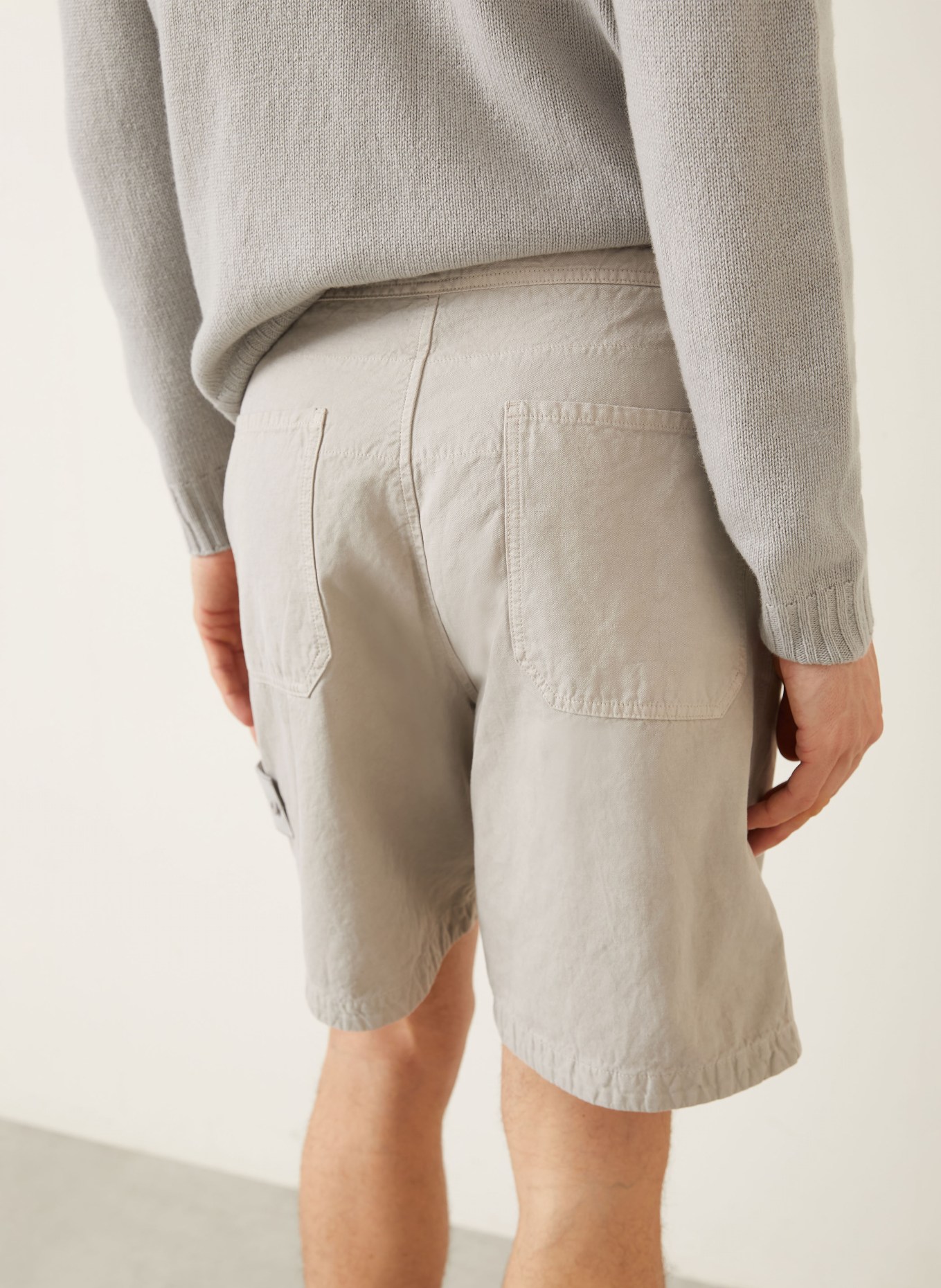 STONE ISLAND Shorts GHOST: HELLGRAU