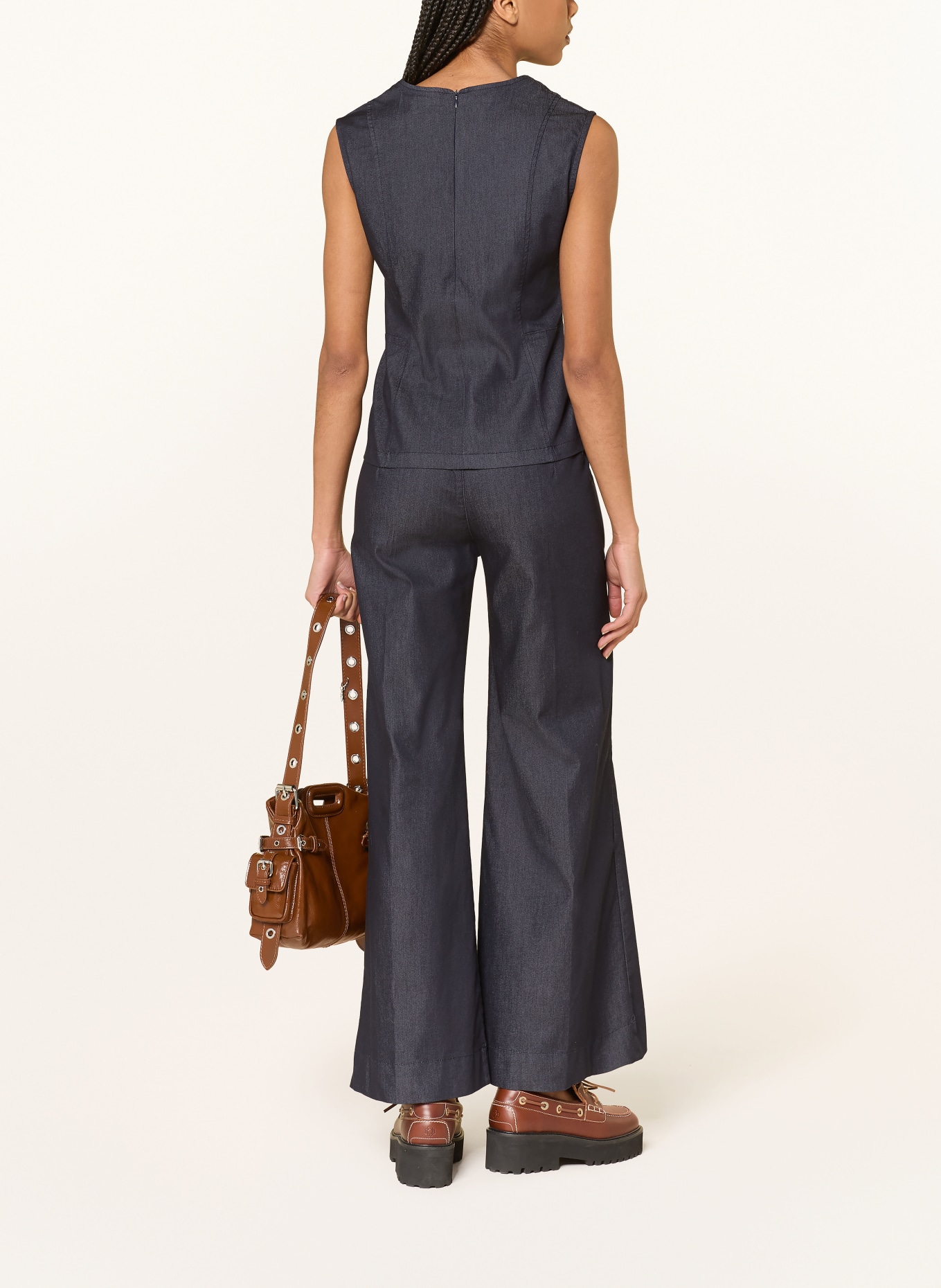 MRS & HUGS Marlenehose: DUNKELBLAU