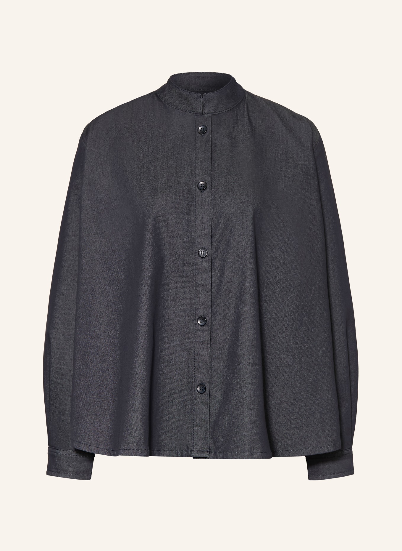 MRS & HUGS Denim-look blouse: DARK BLUE