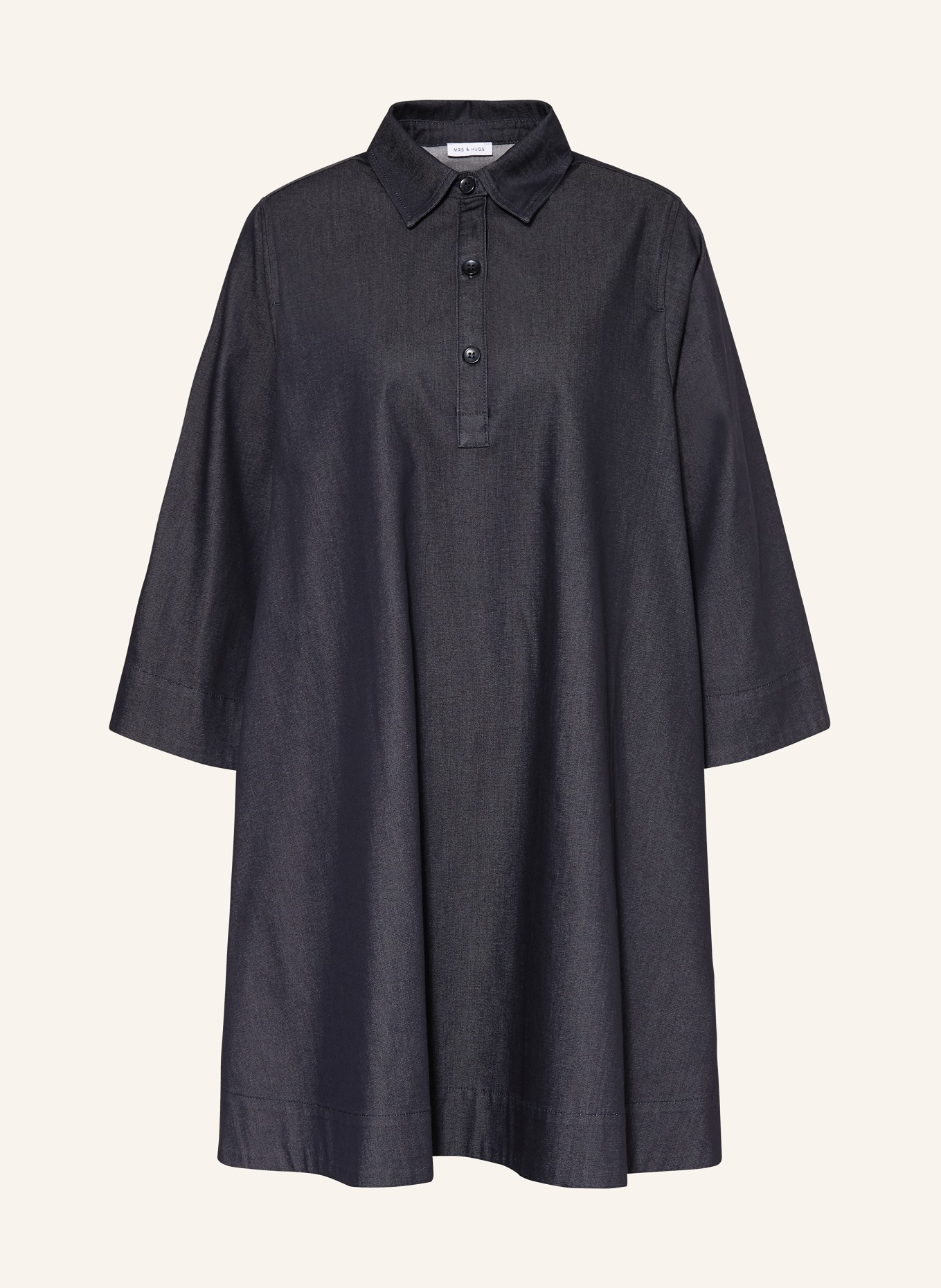 MRS & HUGS Košilové šaty v džínovém stylu: TMAVĚ ŠEDÁ