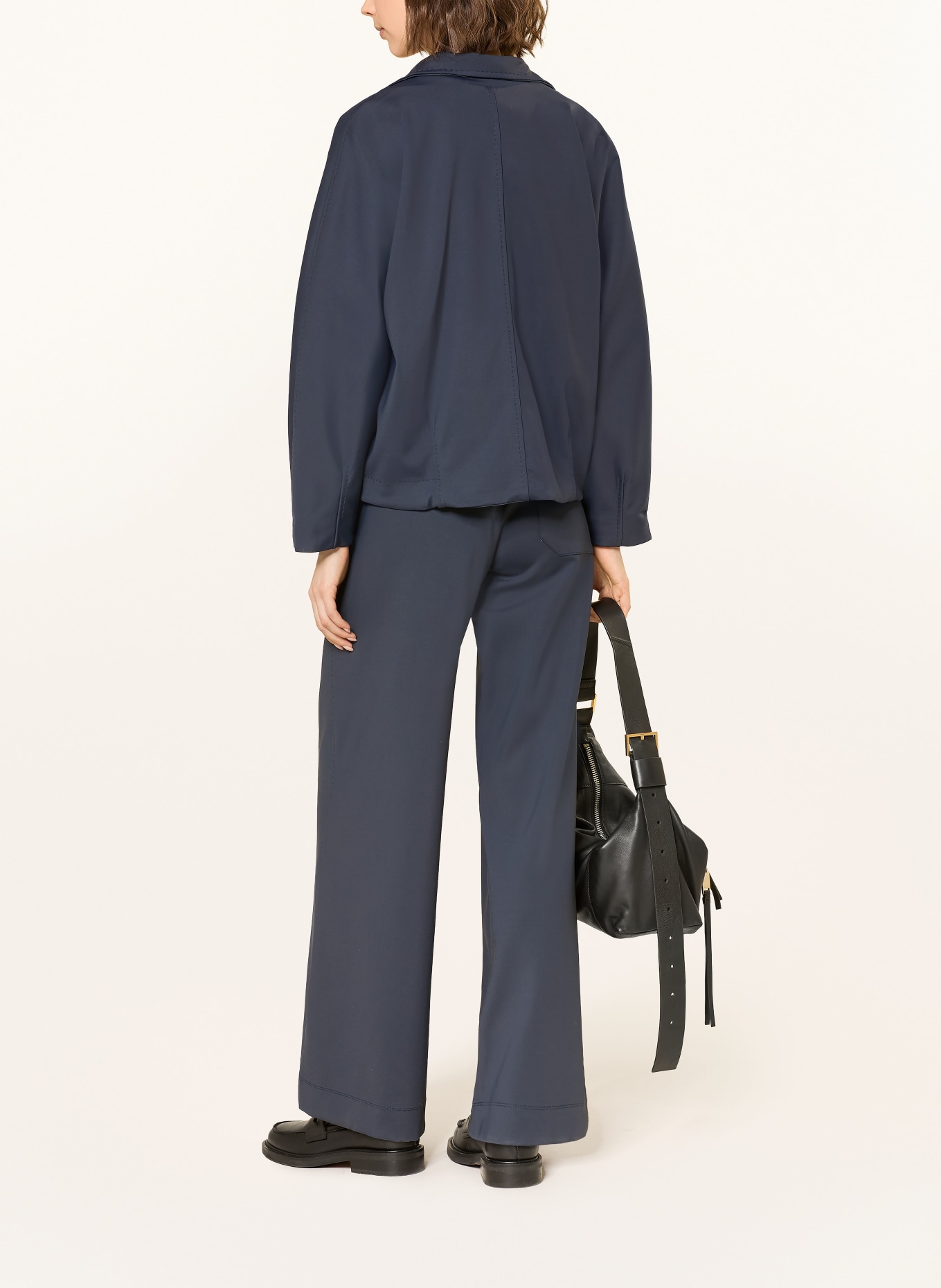 MRS & HUGS kalhoty Marlene: TMAVĚ MODRÁ