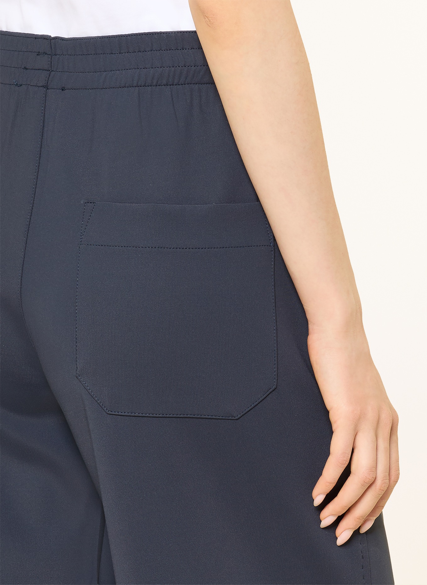 MRS & HUGS kalhoty Marlene: TMAVĚ MODRÁ