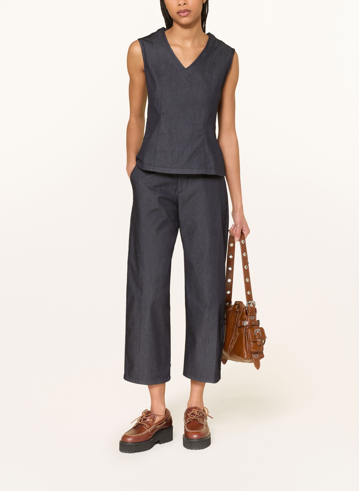 MRS & HUGS Culotte: TMAVĚ MODRÁ