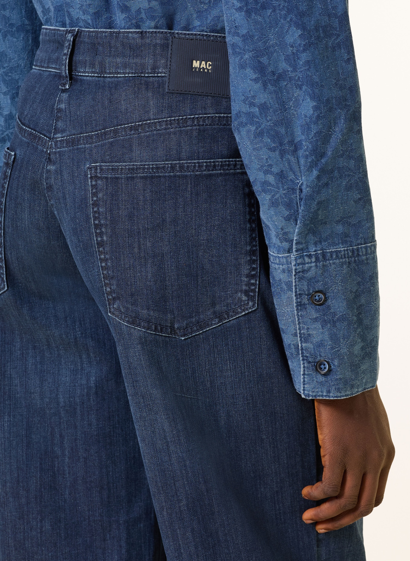 MAC Mom Jeans BOBBIE: D805 authentic dark blue used