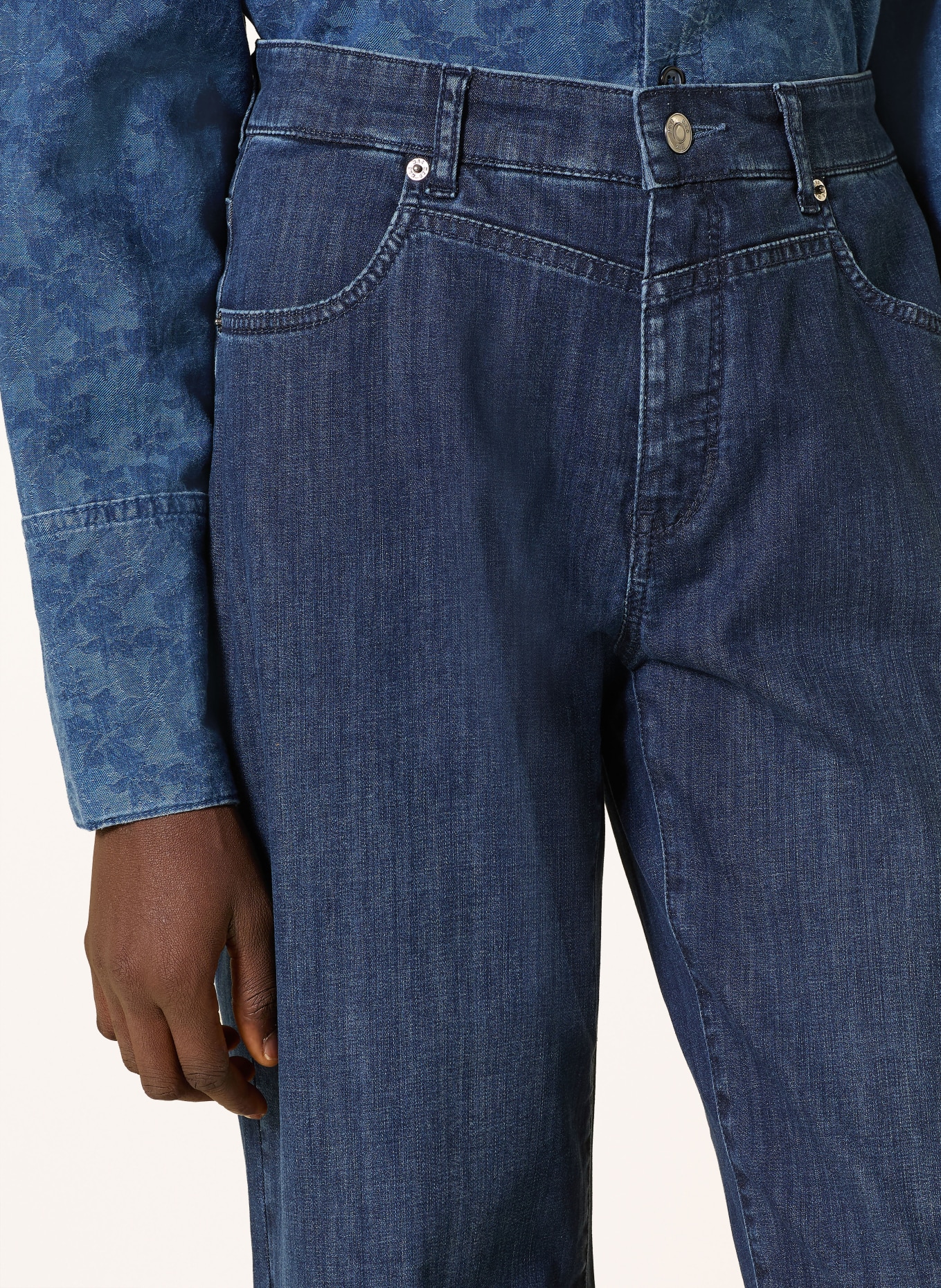 MAC Mom Jeans BOBBIE: D805 authentic dark blue used