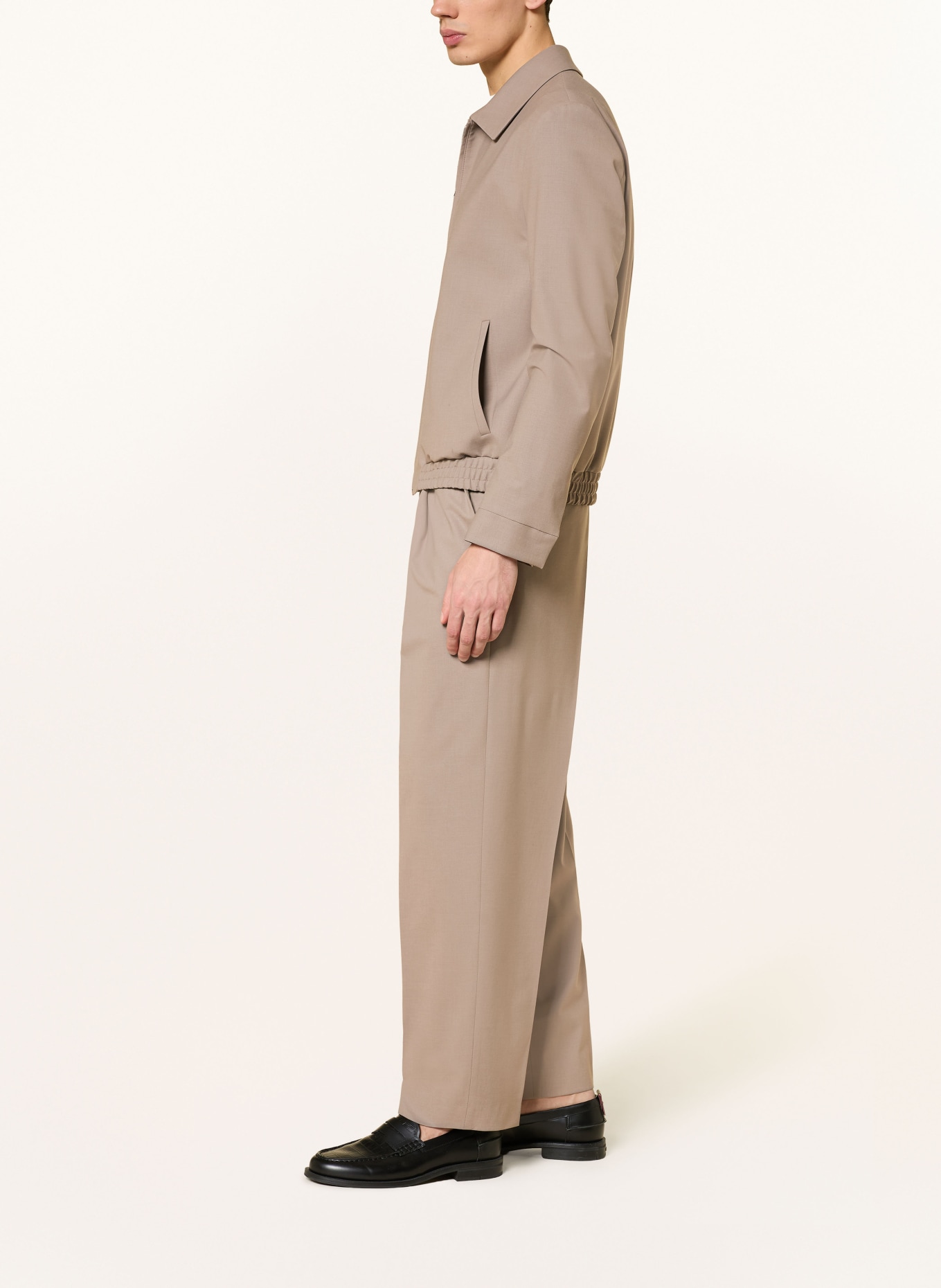 HUGO Spodnie garniturowe TONY Modern Fit: 237 Light/Pastel Brown