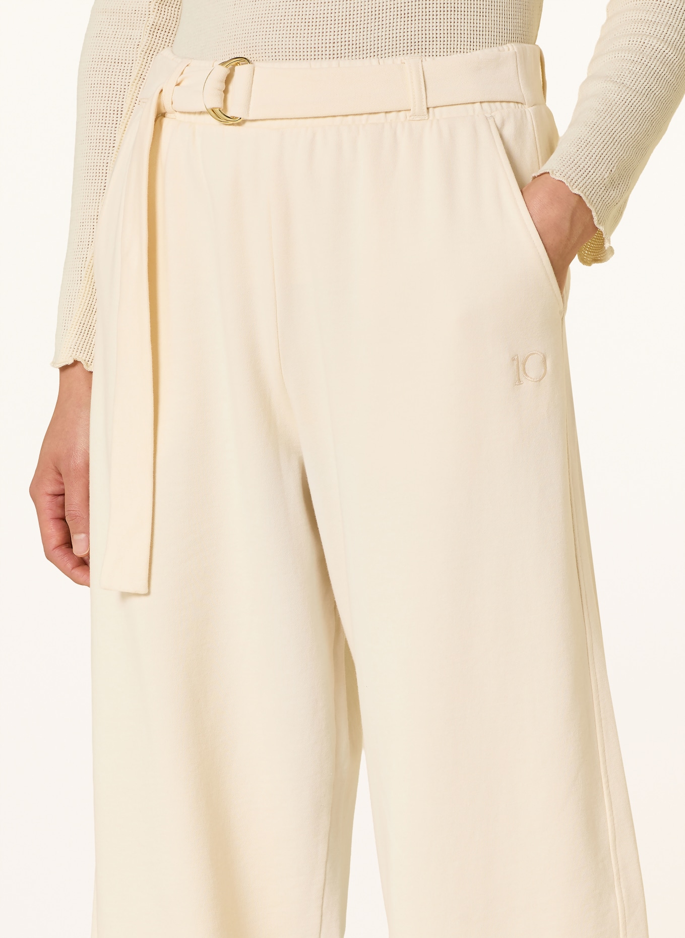 10DAYS sweatpants: CREAM