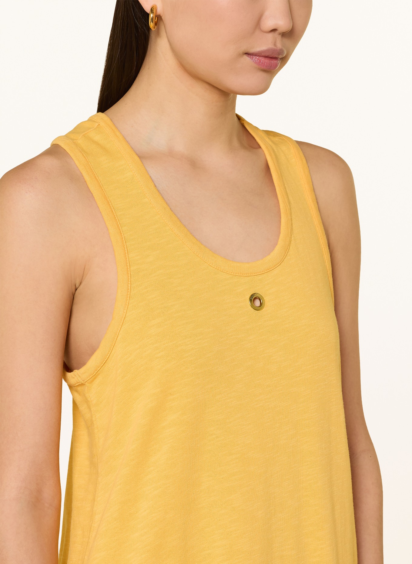 10DAYS Sweaterjurk: GEEL