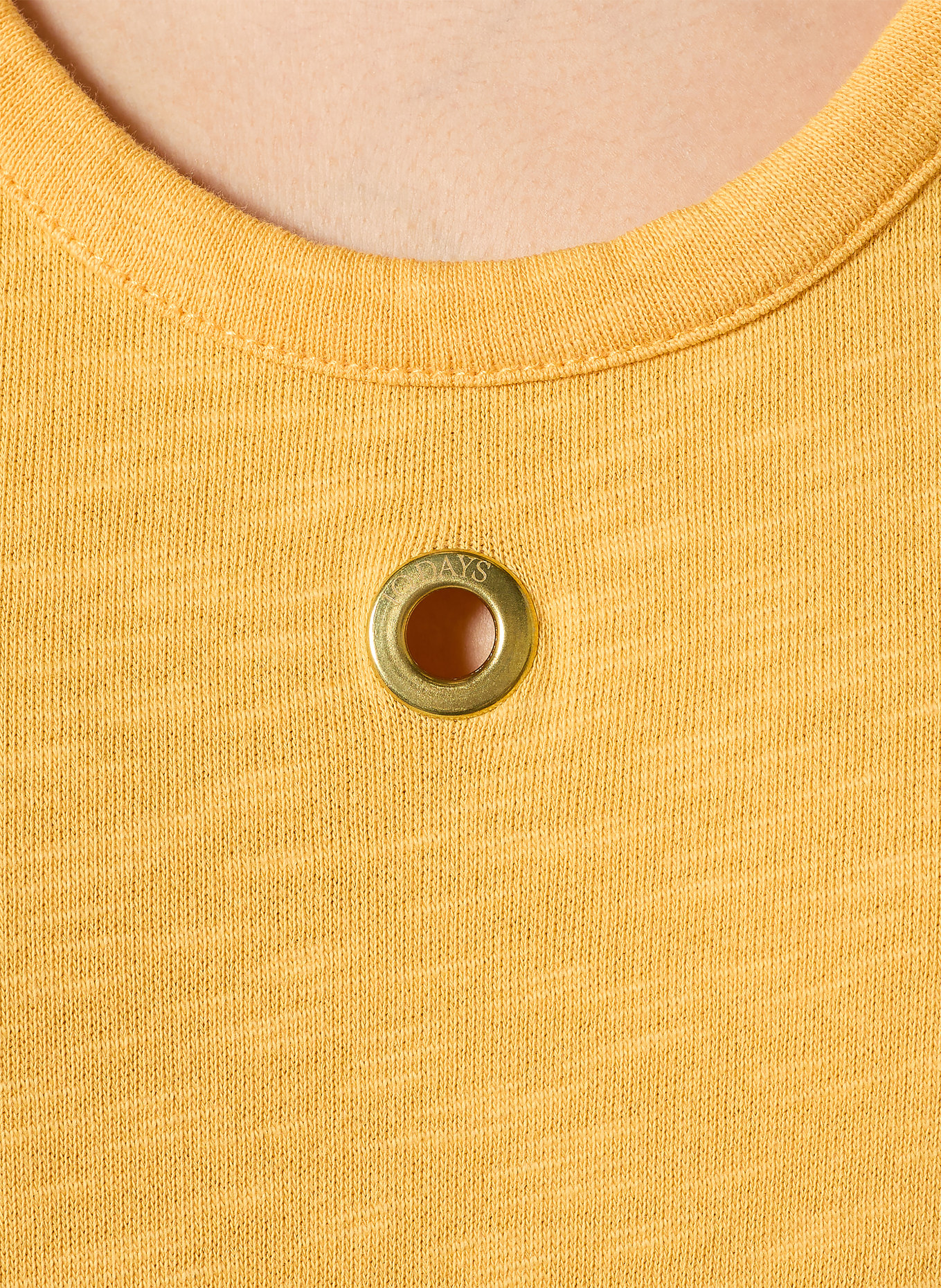 10DAYS Sweaterjurk: GEEL