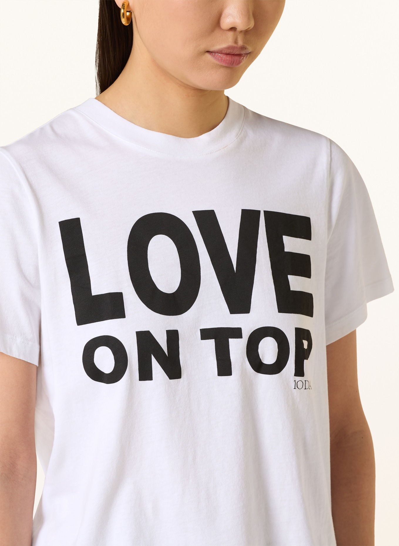 10DAYS T-Shirt: WEISS / SCHWARZ