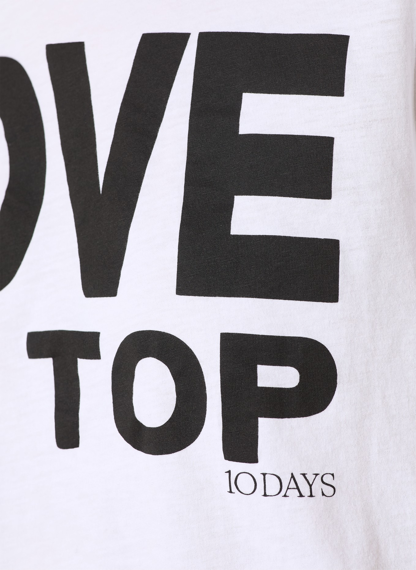 10DAYS T-Shirt: WEISS / SCHWARZ