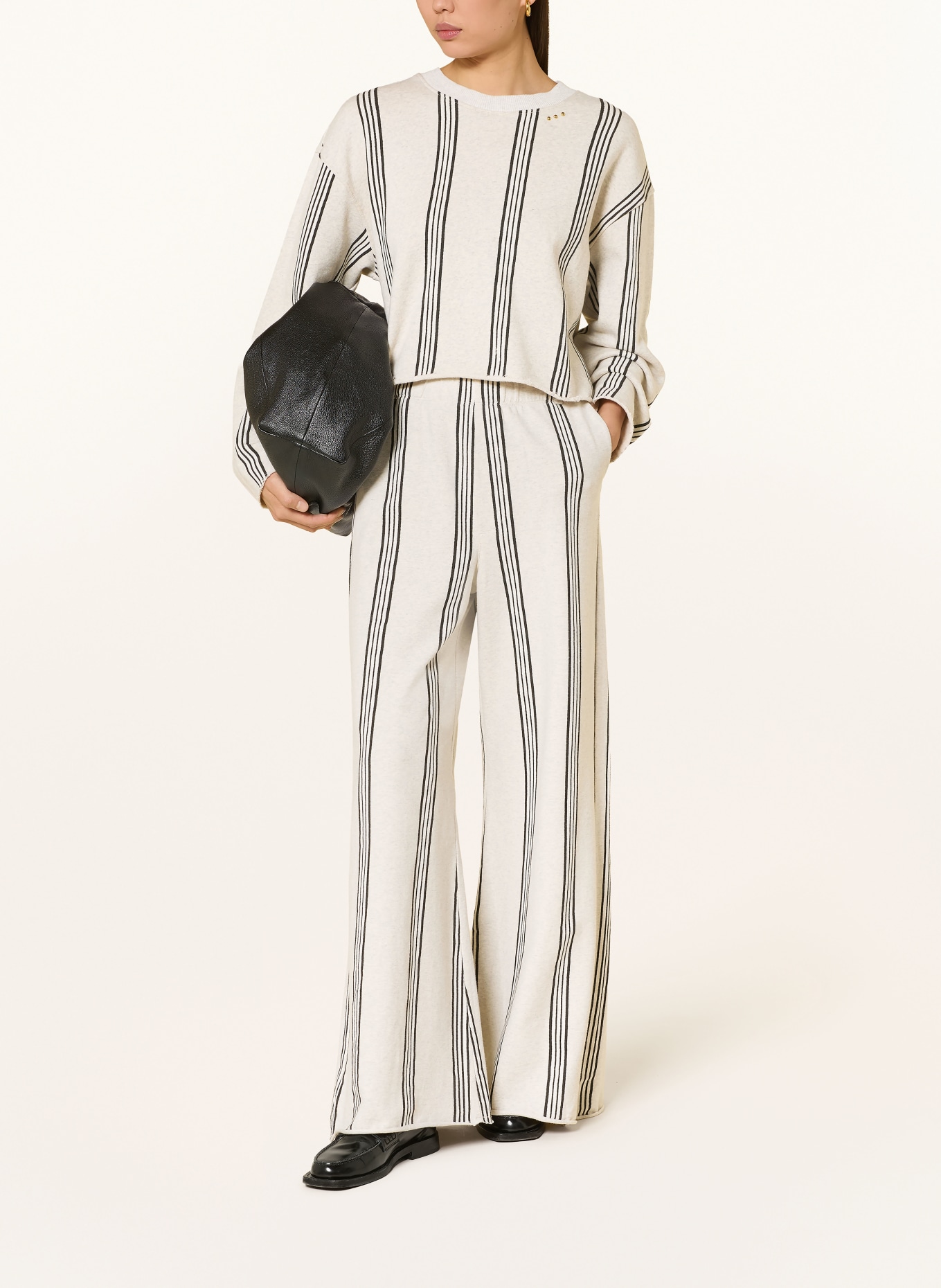 10DAYS Sweatpants: HELLGRAU / SCHWARZ