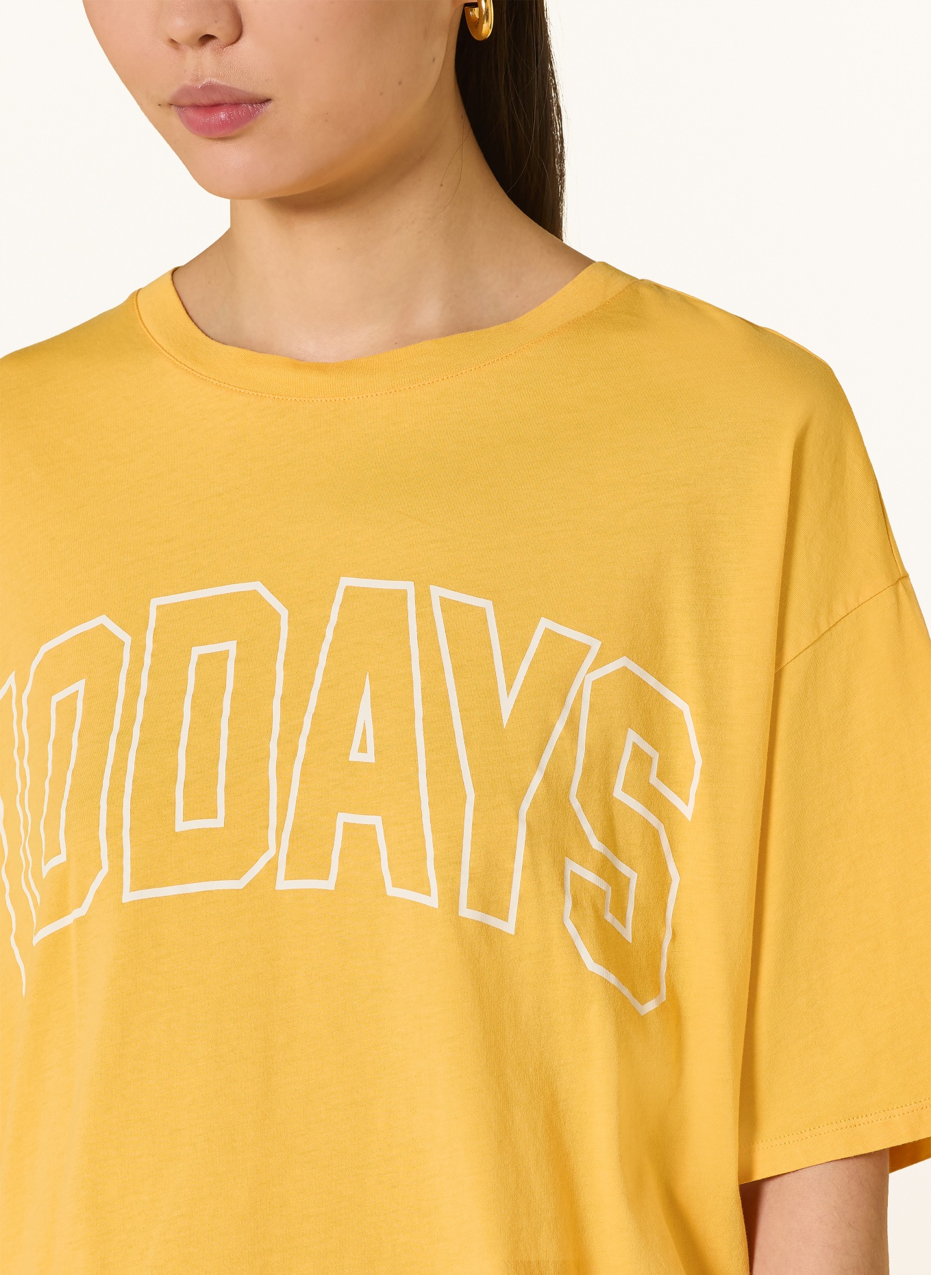 10DAYS T-Shirt: GELB / WEISS