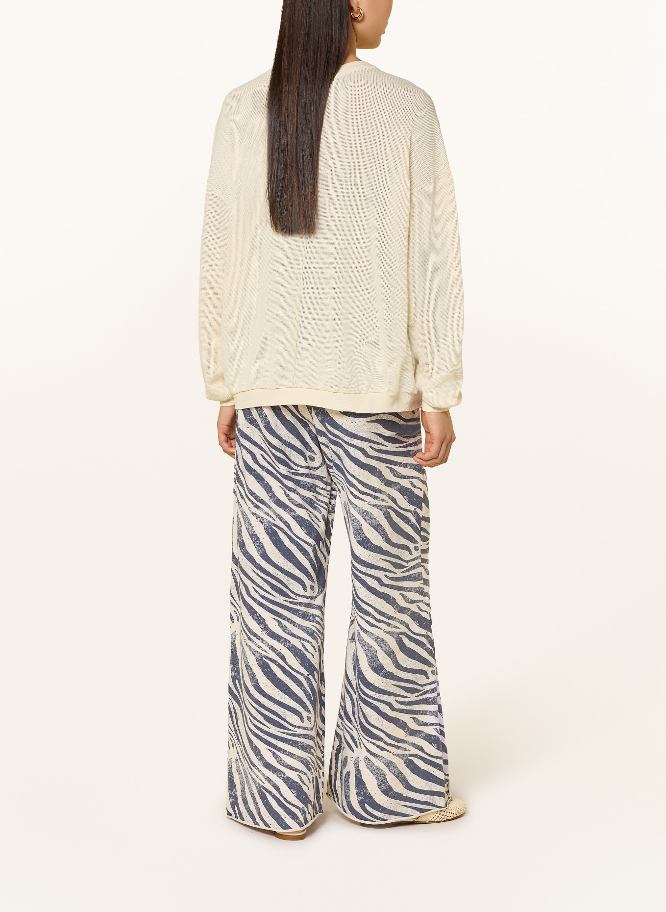 10DAYS Oversized-Sweatshirt: ECRU