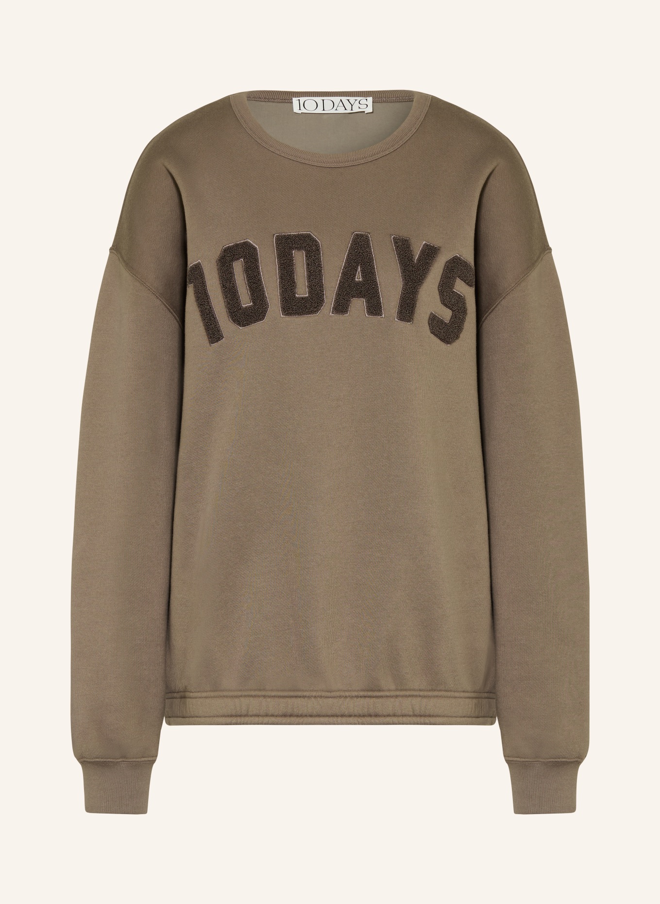 10DAYS sweatshirt: TAUPE