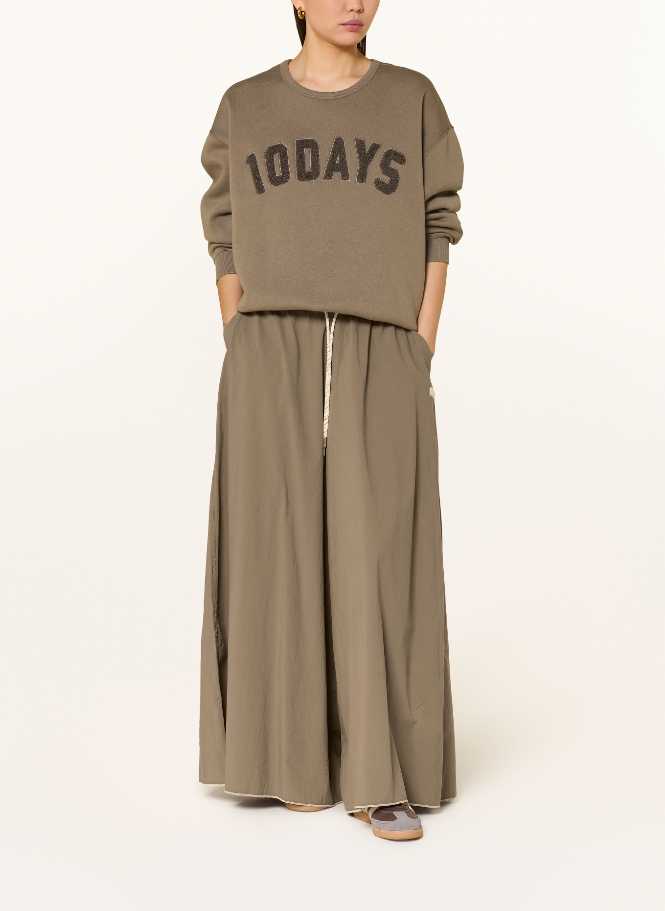 10DAYS sweatshirt: TAUPE