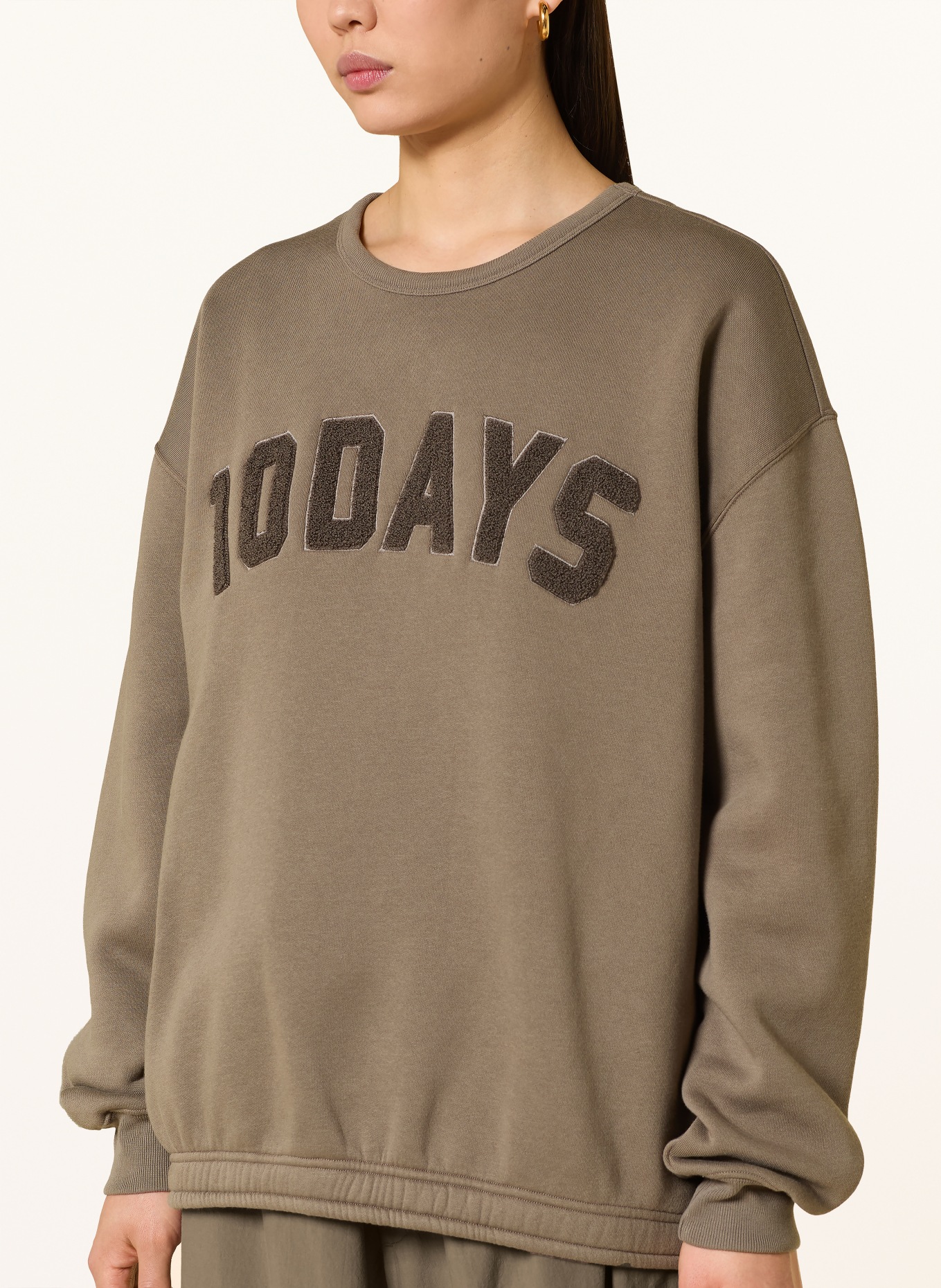 10DAYS sweatshirt: TAUPE