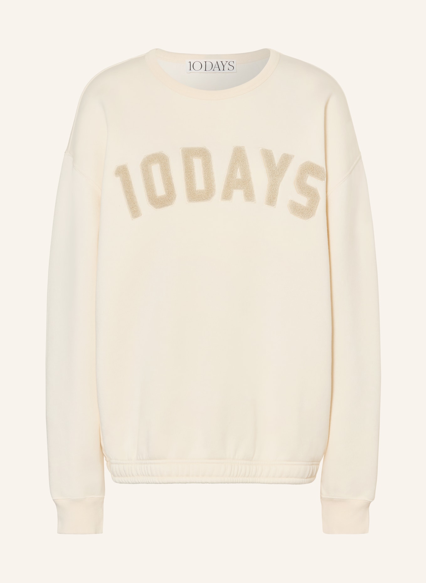 10DAYS sweat-shirt: CRÈME