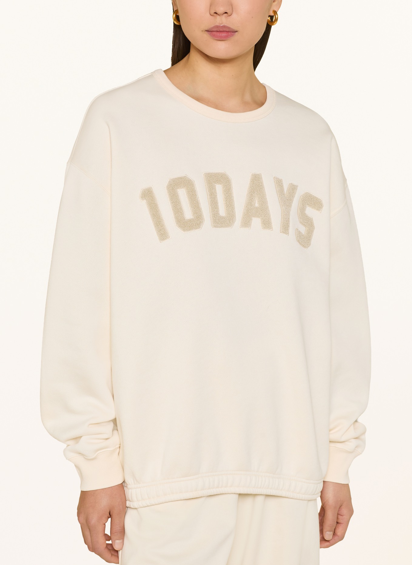 10DAYS sweat-shirt: CRÈME
