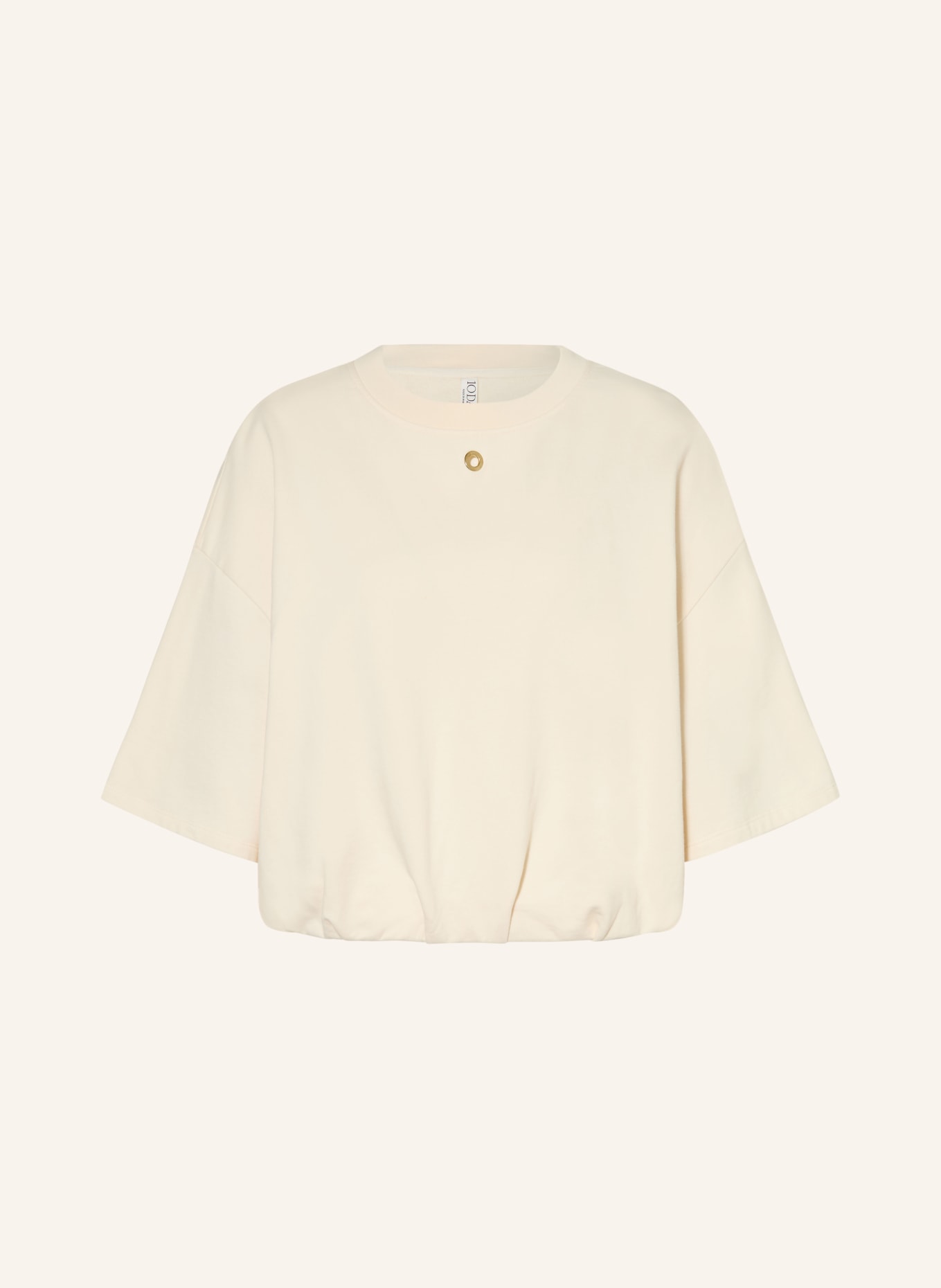 10DAYS Oversized-Sweatshirt mit 3/4-Arm: ECRU