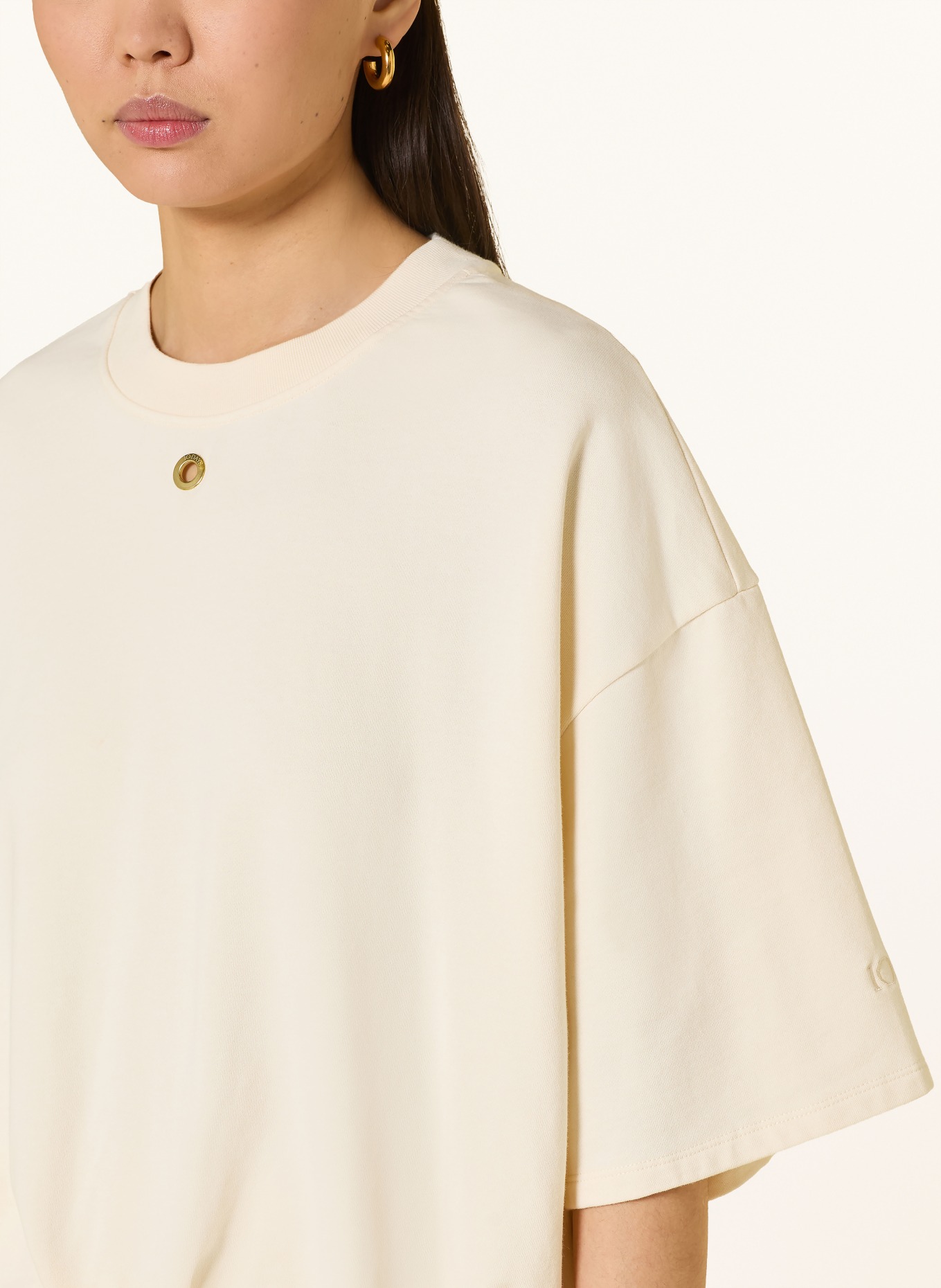 10DAYS Oversized-Sweatshirt mit 3/4-Arm: ECRU