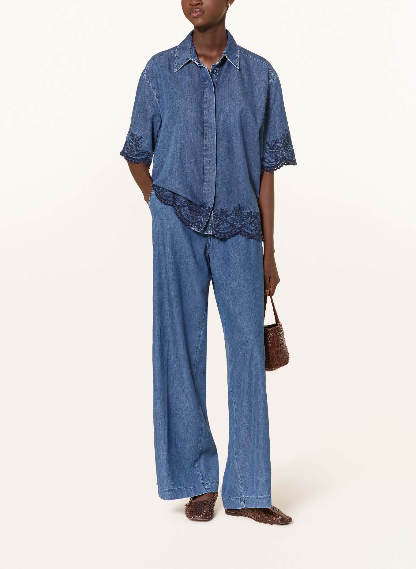 MAC Marlene-broek WENDY in jeanslook: D609 mid blue heritage wash