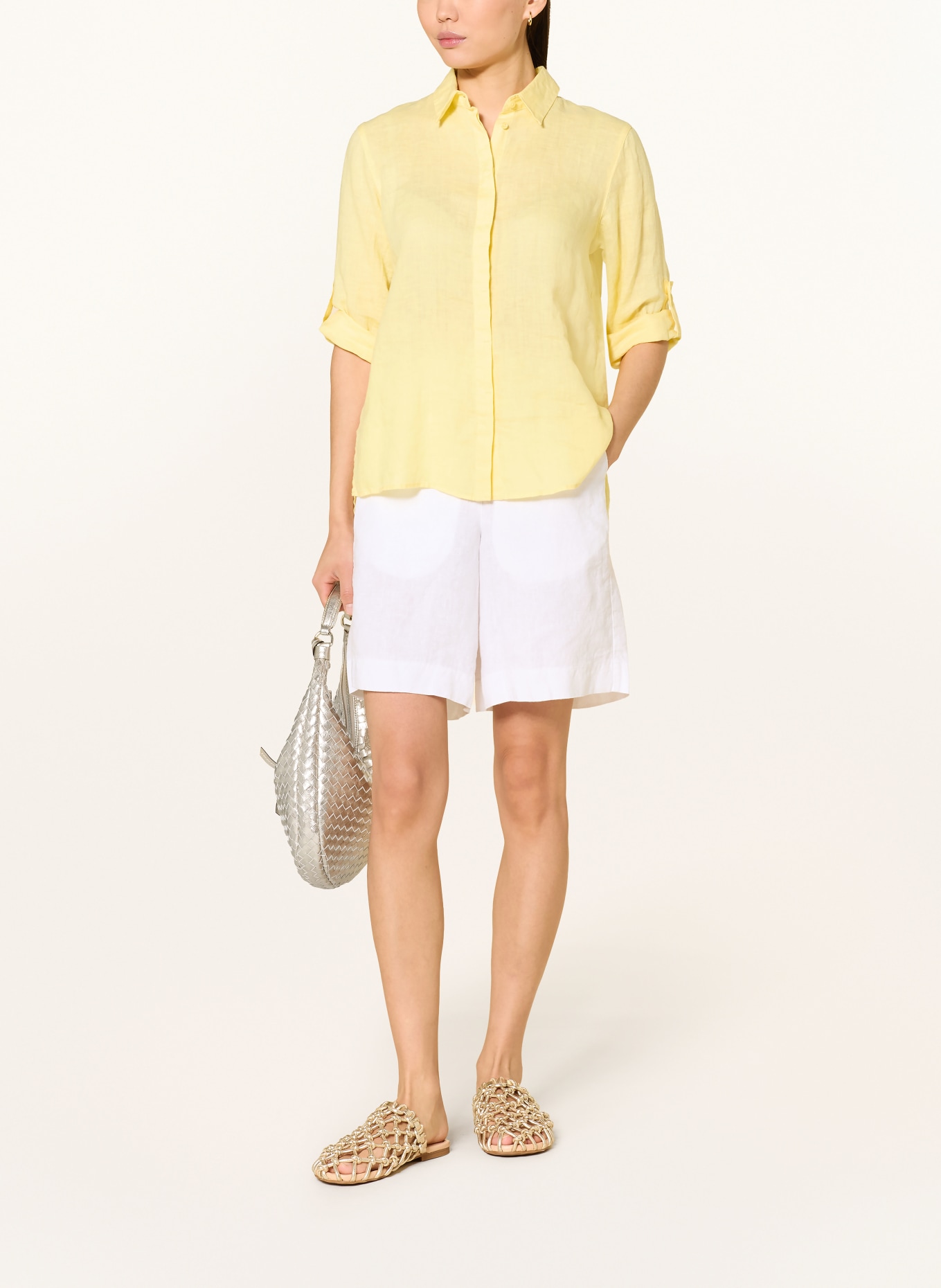 MAC Leinenshorts SANNY: WEISS