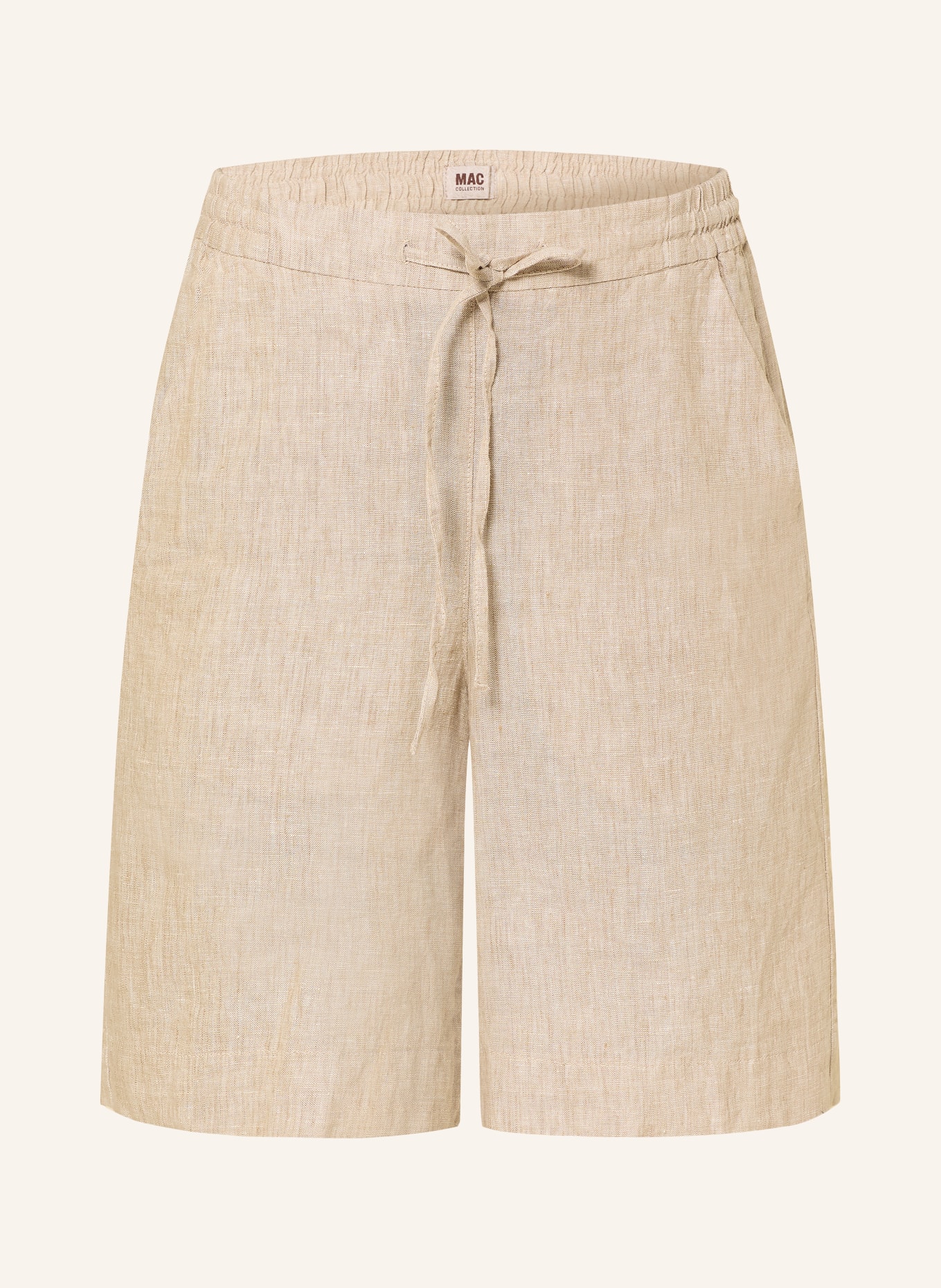 MAC SANNY linen shorts: BEIGE