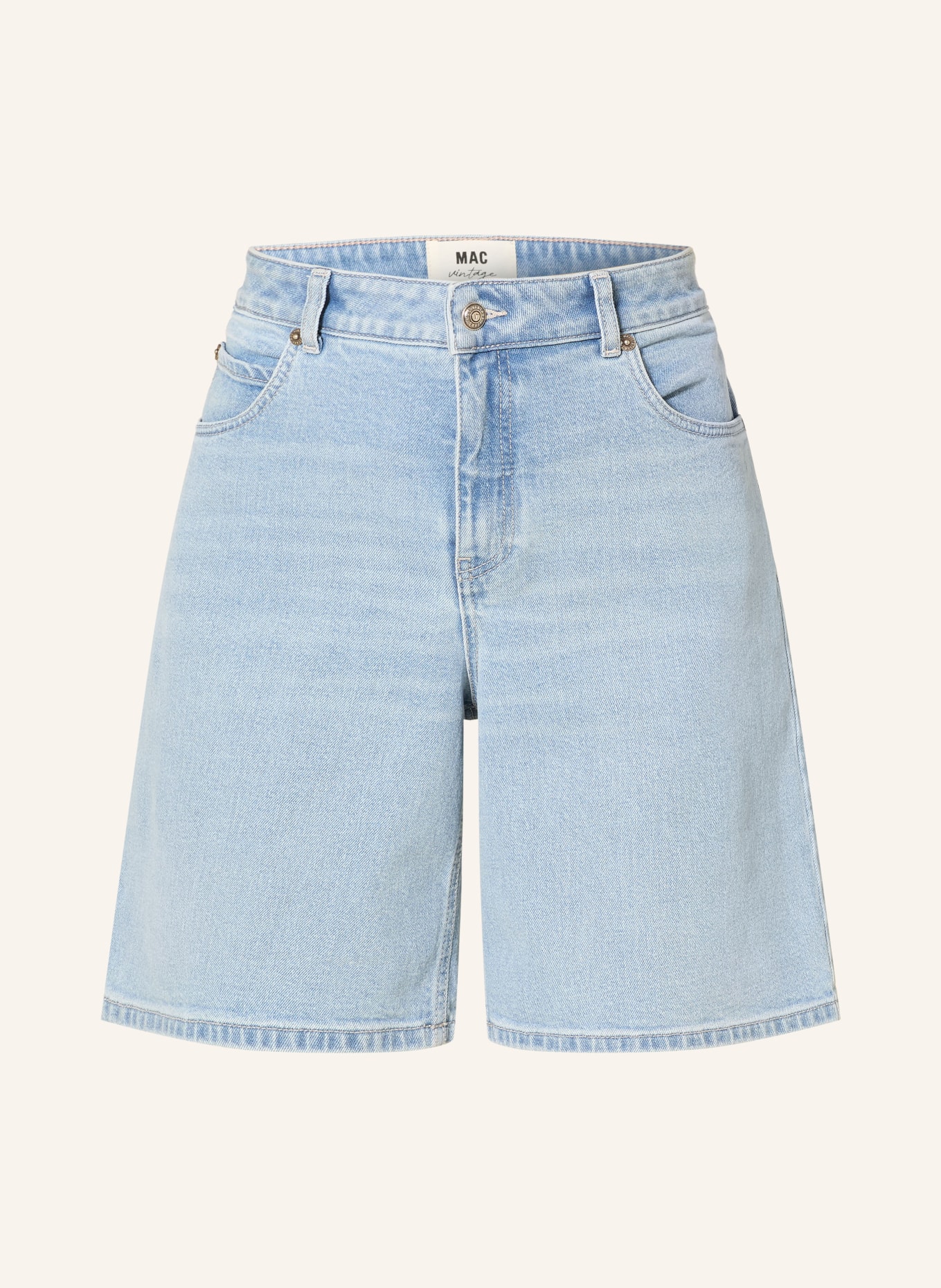 MAC FLORIDA denim Bermuda shorts: D281 authentic sky blue