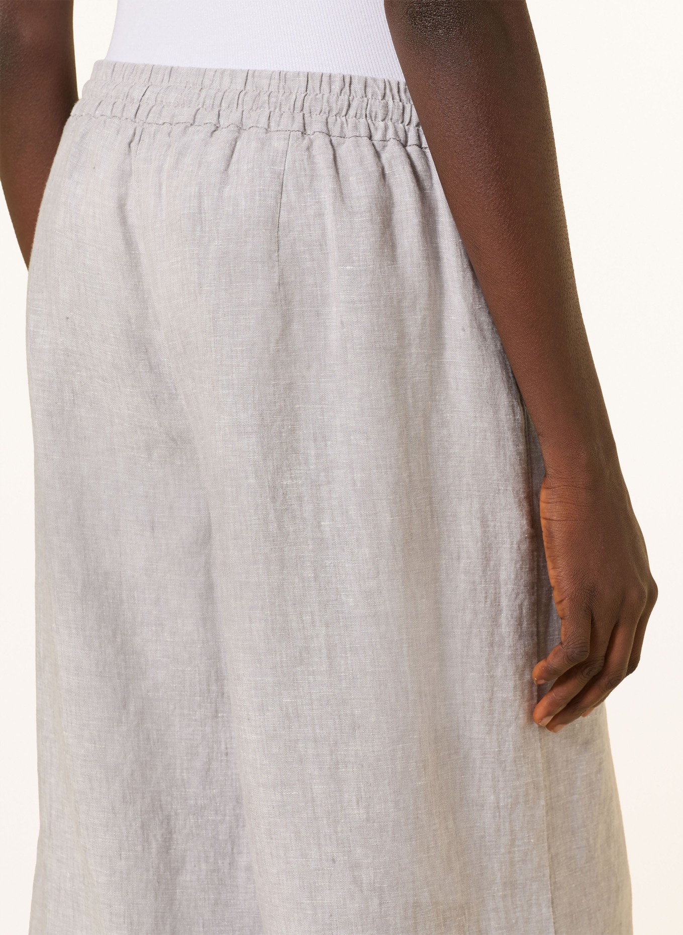 MAC Linnen culotte CALLIE: LICHTGRIJS