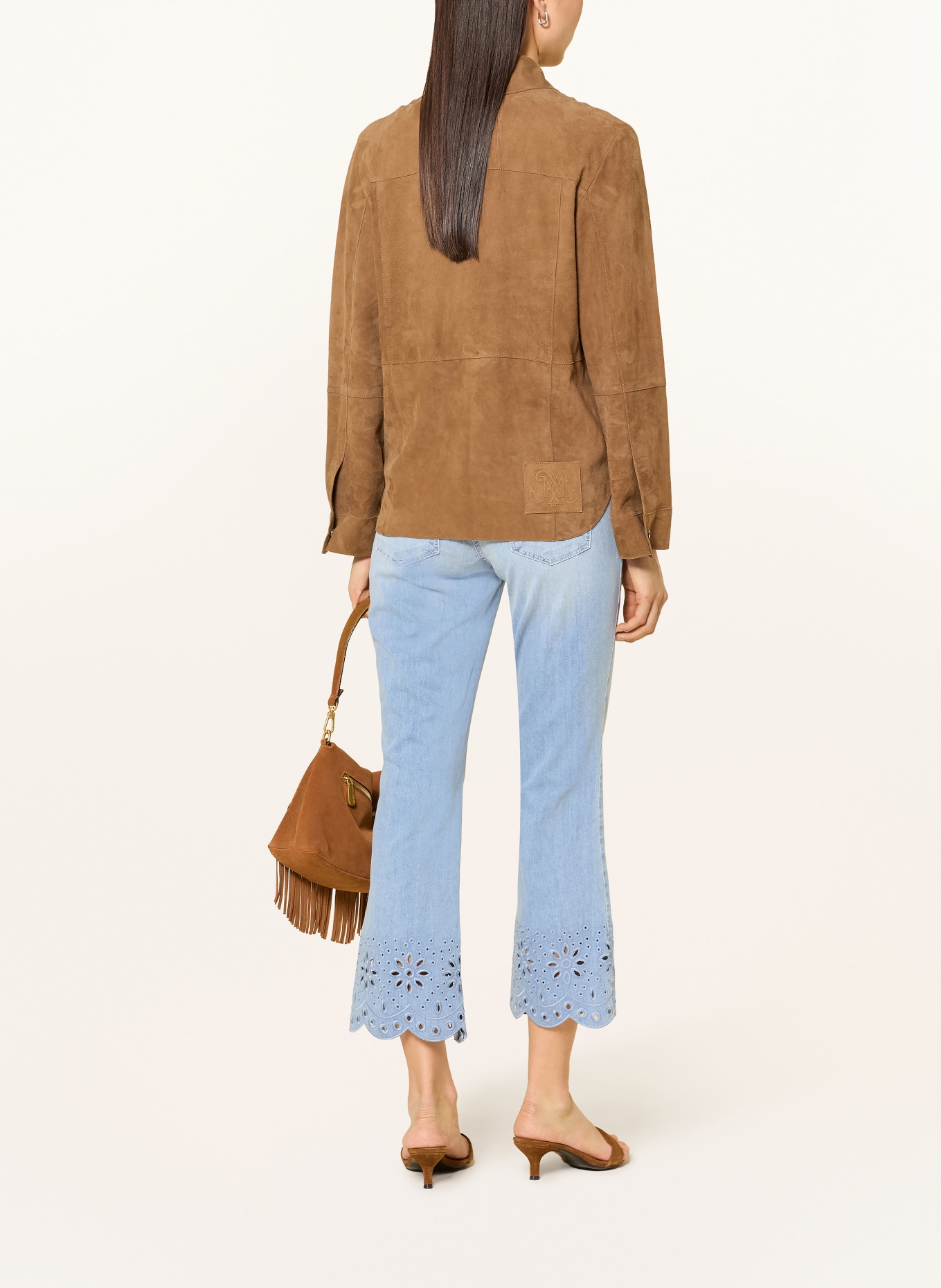 MAC Jean court avec pointe trouée: D434 authentic bleached wash