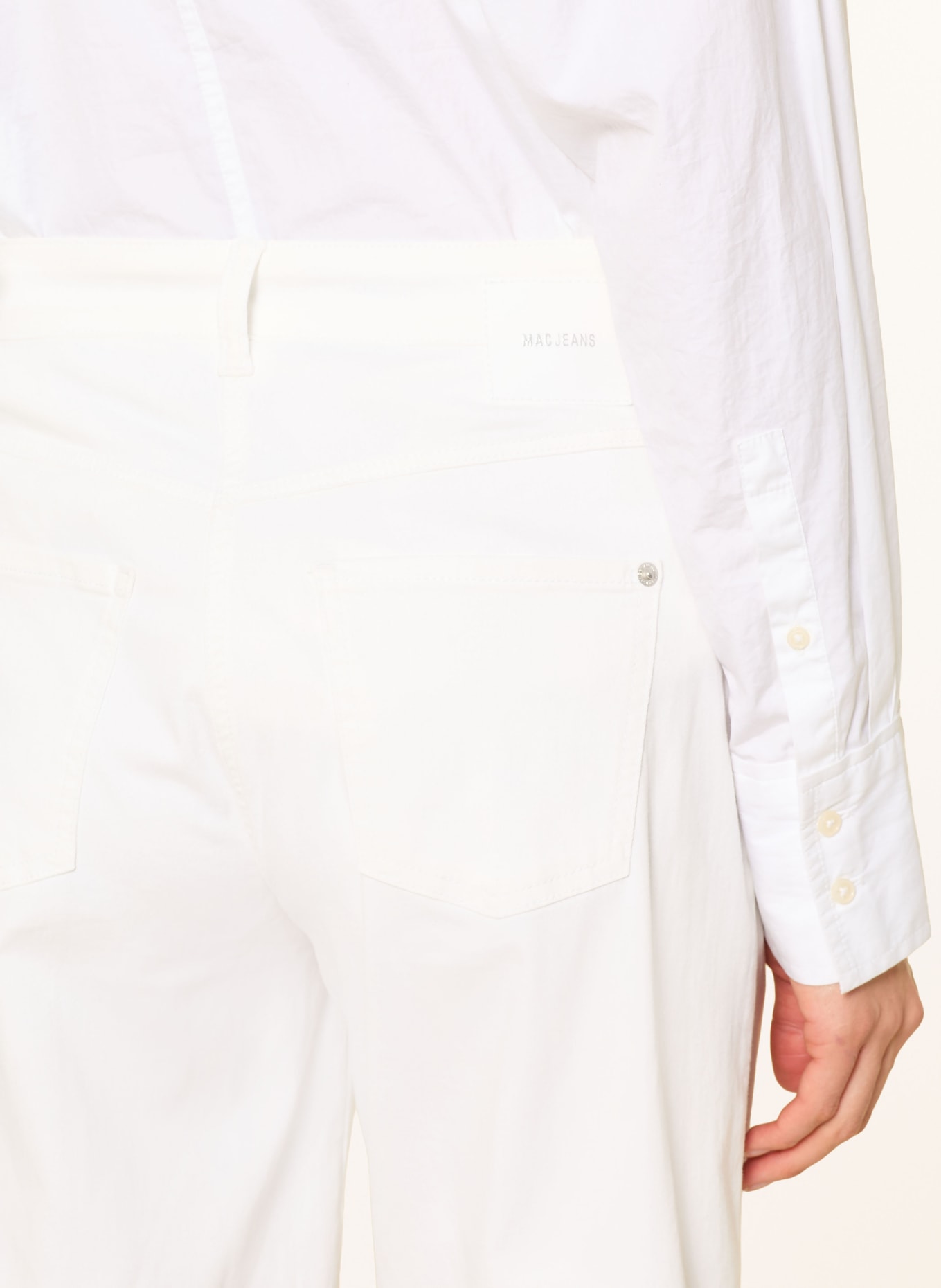MAC Jeans-Bermudas: D010 WHITE DENIM