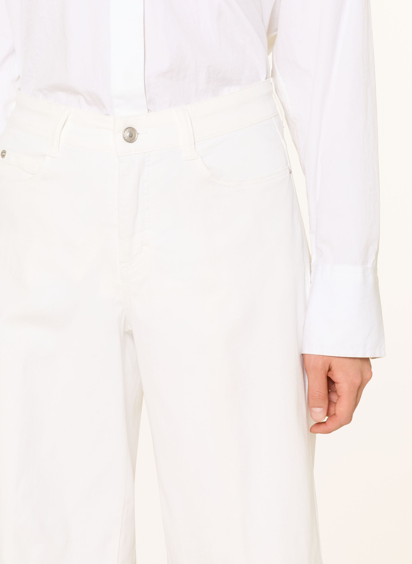 MAC Jeans-Bermudas: D010 WHITE DENIM