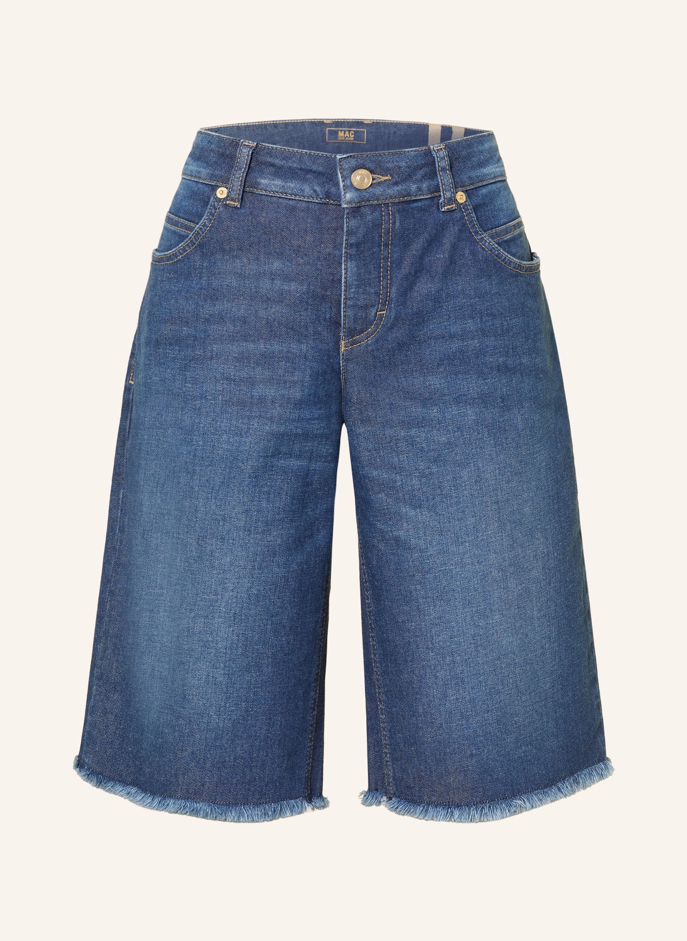 MAC Jeans Bermuda shorts RICH: D660 heavy damaged blue
