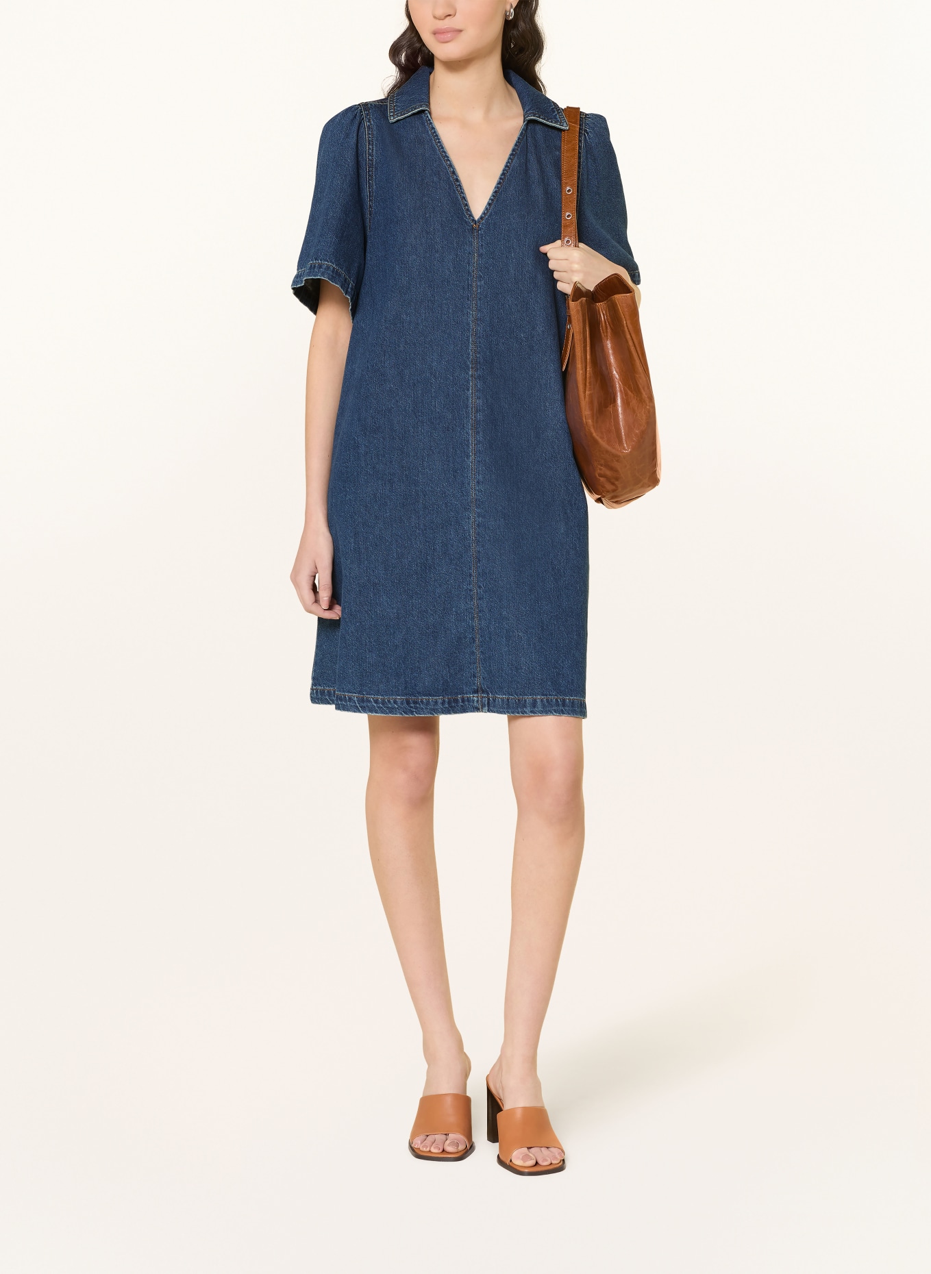 MSCH COPENHAGEN Rochie din denim MSCHMANNA ALENA: ALBASTRU