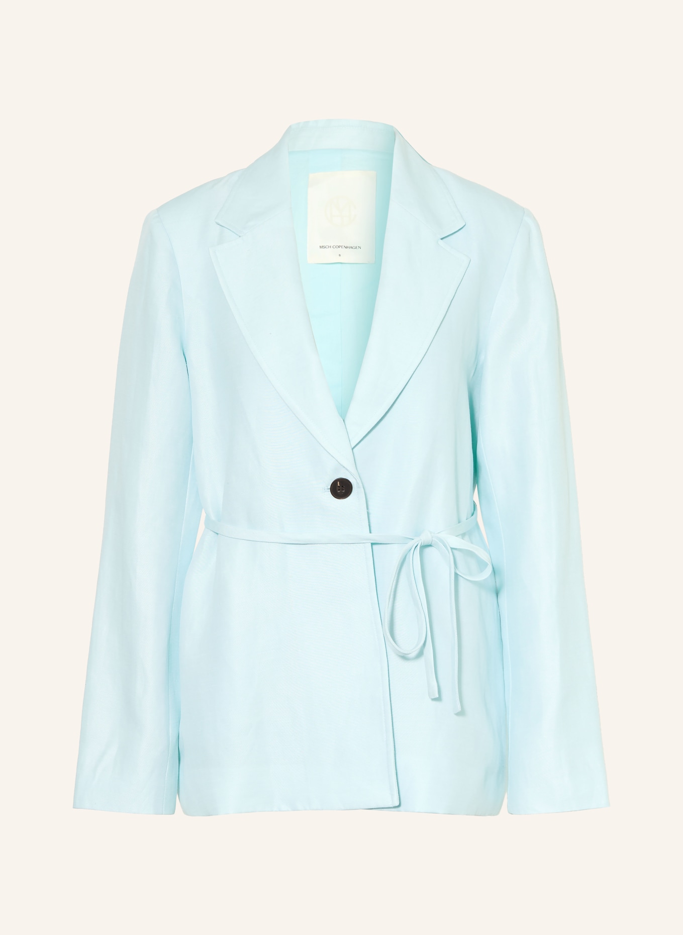 MSCH COPENHAGEN MSCHGRACIELA FRANCISKA blazer with linen: LIGHT BLUE