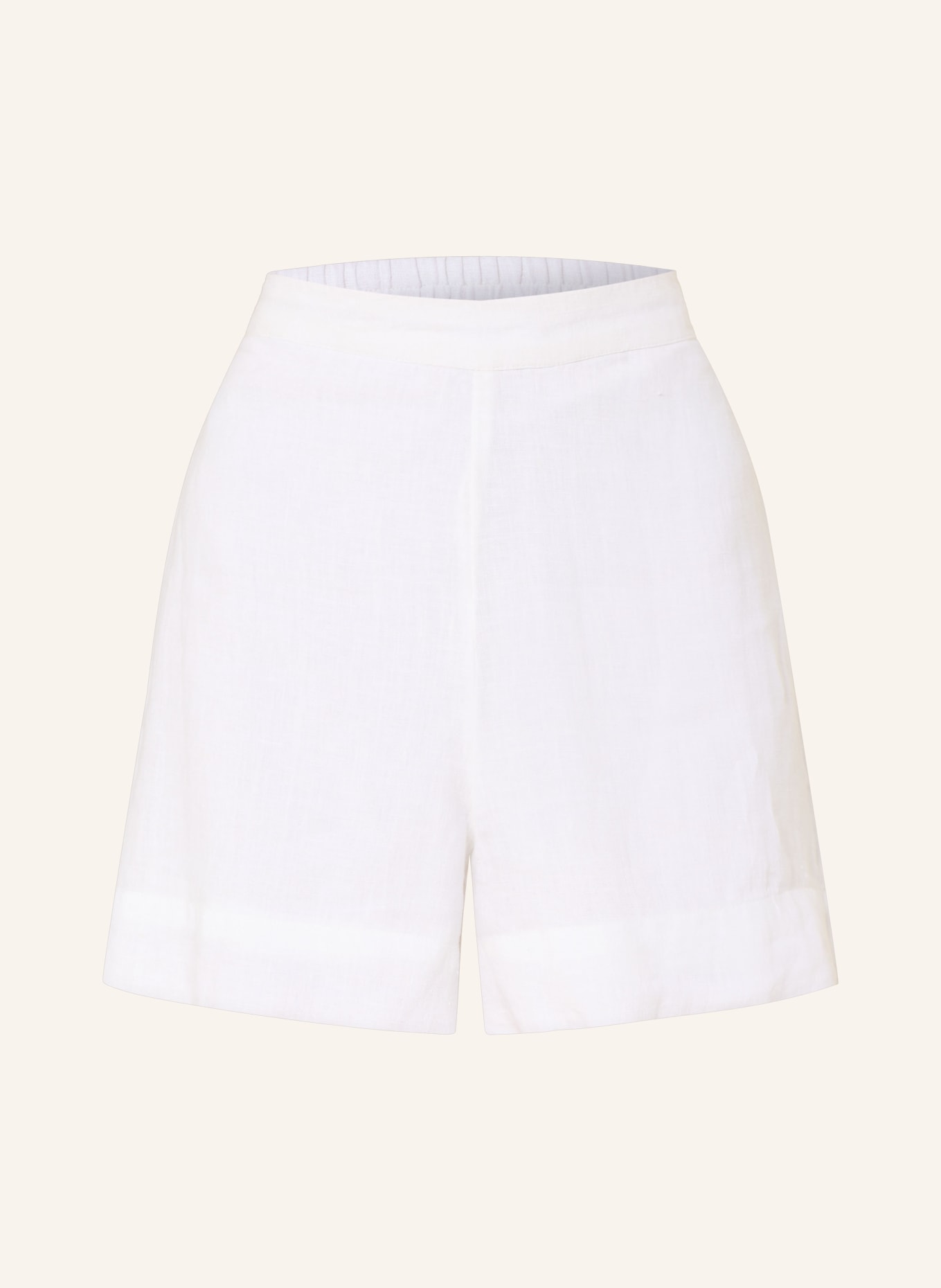MSCH COPENHAGEN Leinenshorts MSCHPEARLINA: WEISS