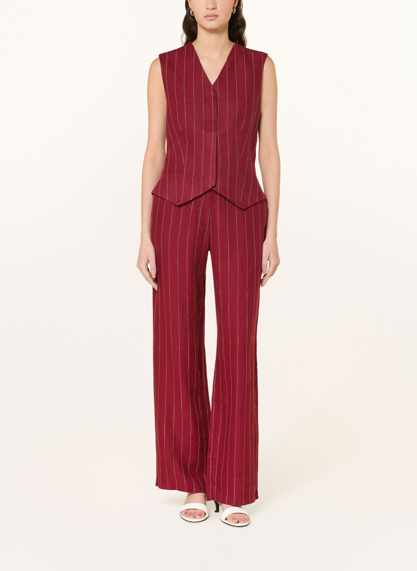 MSCH COPENHAGEN Pantalon Marlene MSCHFRANCISKA: ROUGE FONCÉ