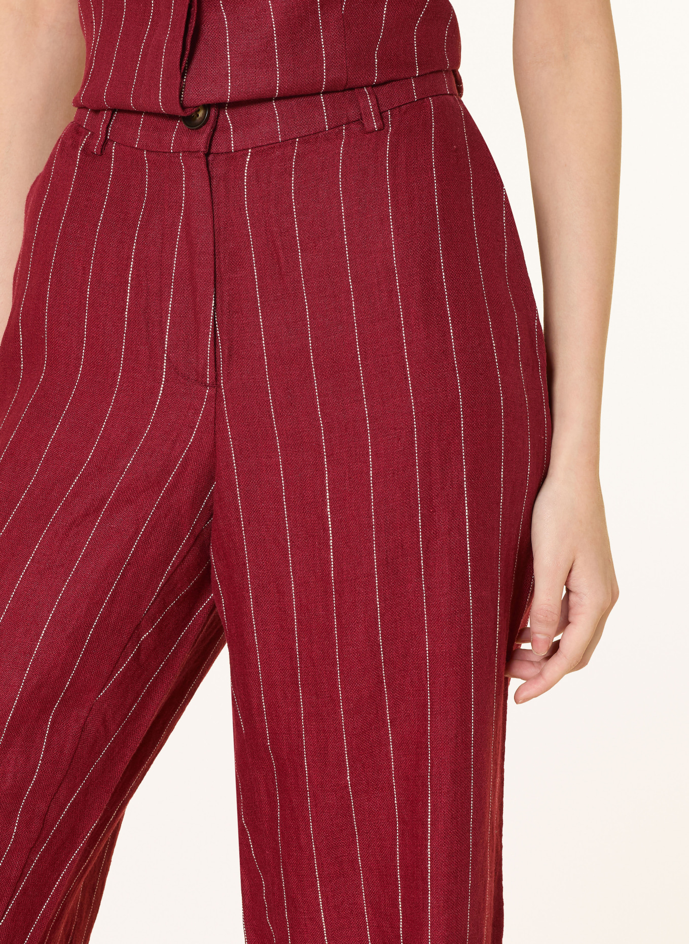 MSCH COPENHAGEN Pantalon Marlene MSCHFRANCISKA: ROUGE FONCÉ
